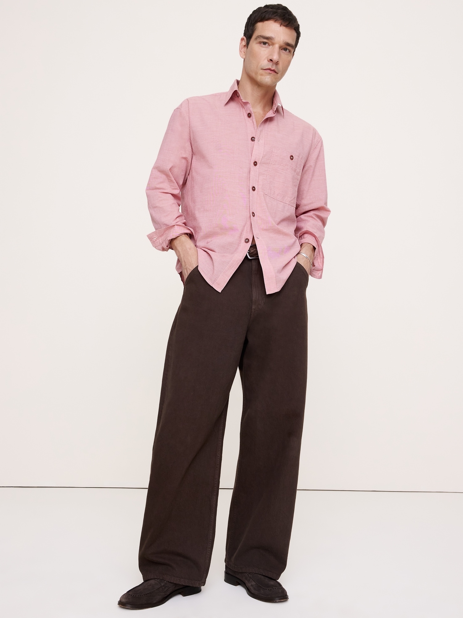 Image number 1 showing, Relaxed-Fit Summerweight Cotton Shirt