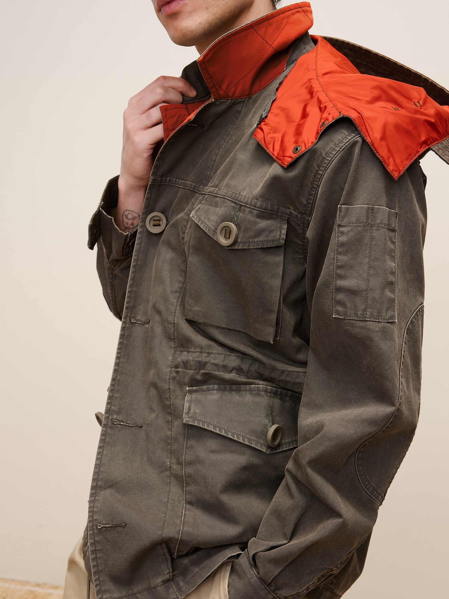 Image number 3 showing, Archive Reissue Hooded Utility Jacket