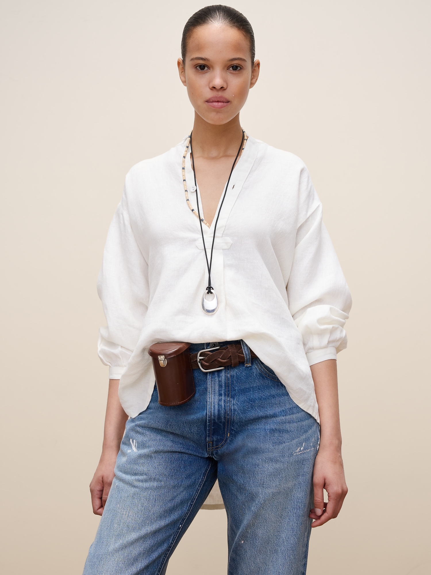 Image number 1 showing, Archive Reissue Popover Shirt in Linen