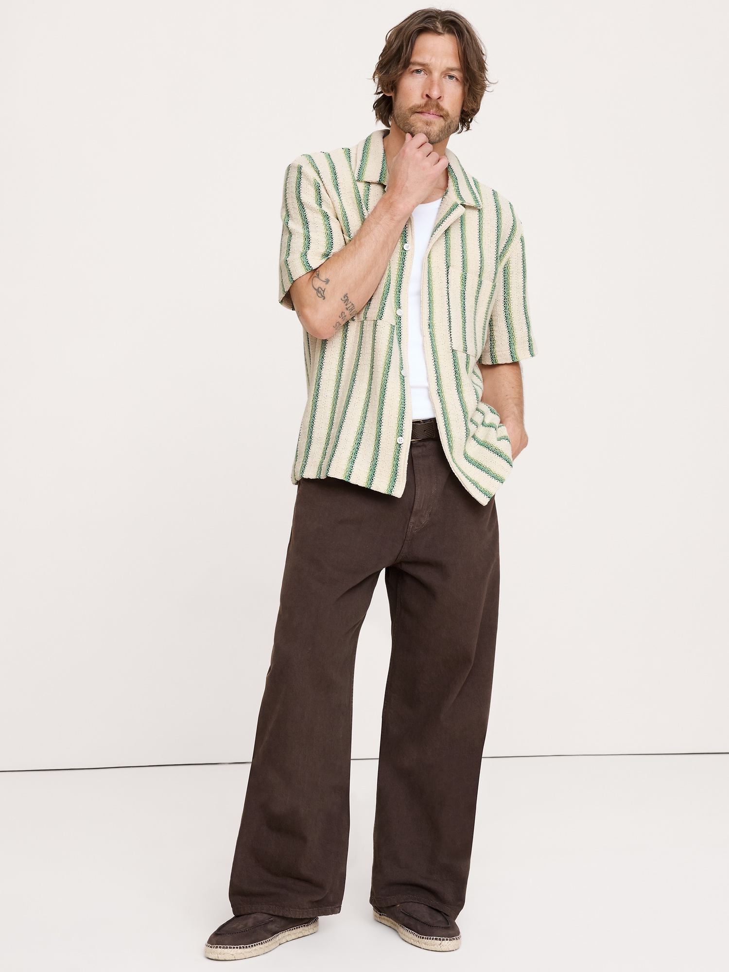 Image number 3 showing, Stripe Knit Resort Shirt