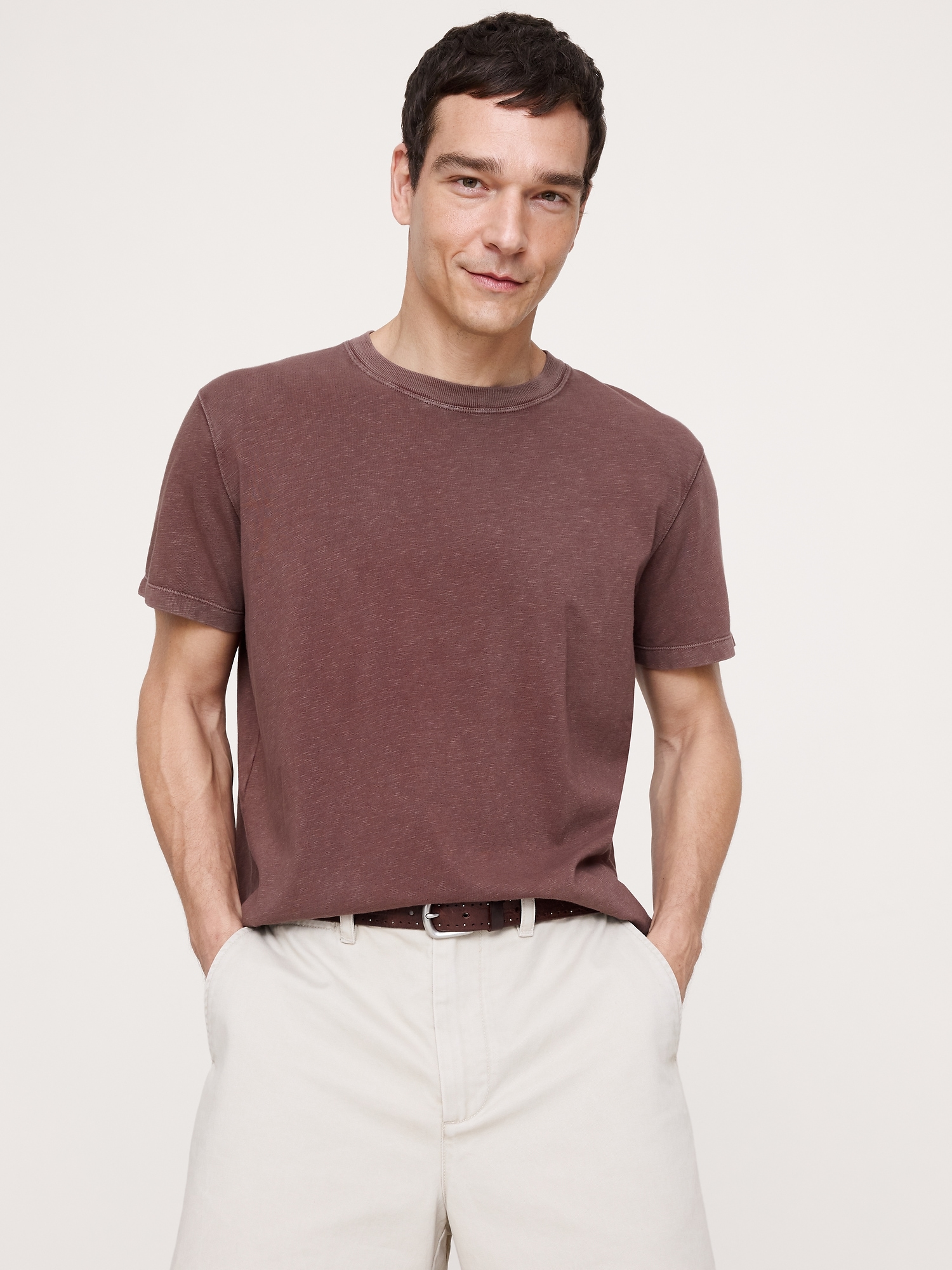 Image number 1 showing, Heritage Cotton Slub Crew-Neck T-Shirt