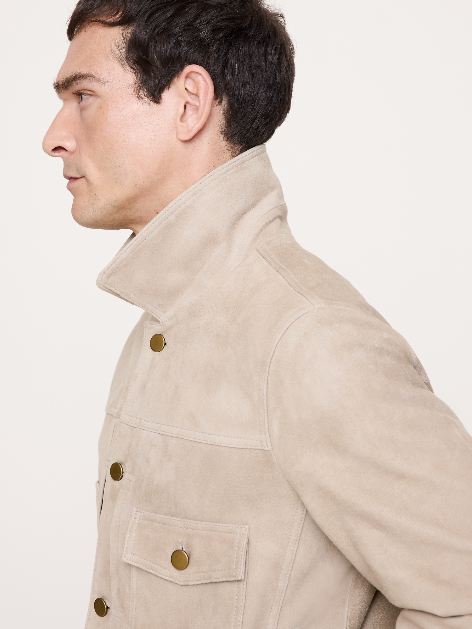 Image number 8 showing, Suede Trucker Jacket