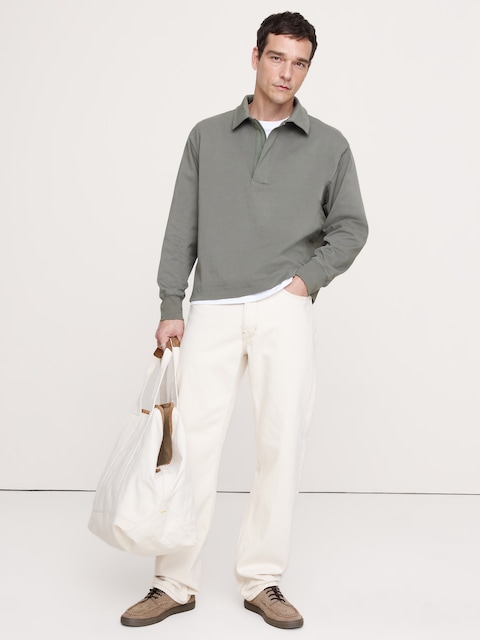 Cotton Quarter-Zip Sweatshirt