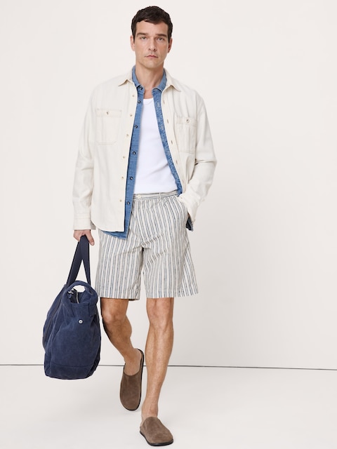 The Weekender 9" Pull-On Short in Cotton