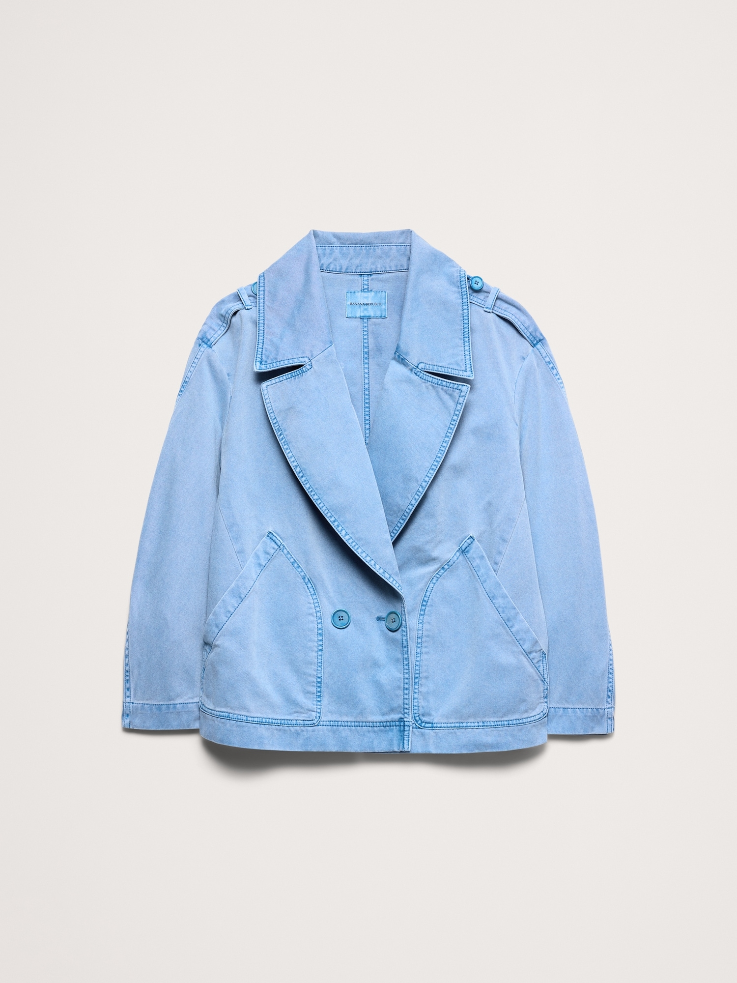 Image number 5 showing, Cotton Twill Peacoat