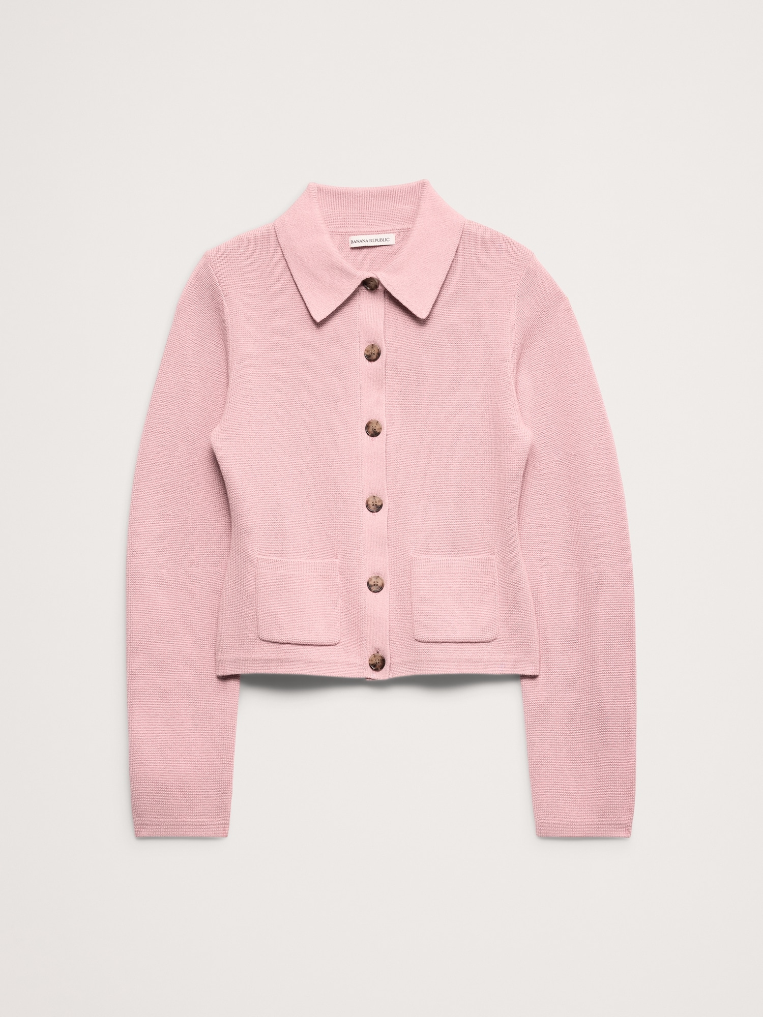 Image number 2 showing, Larkspur Cotton-Silk Polo Cardigan