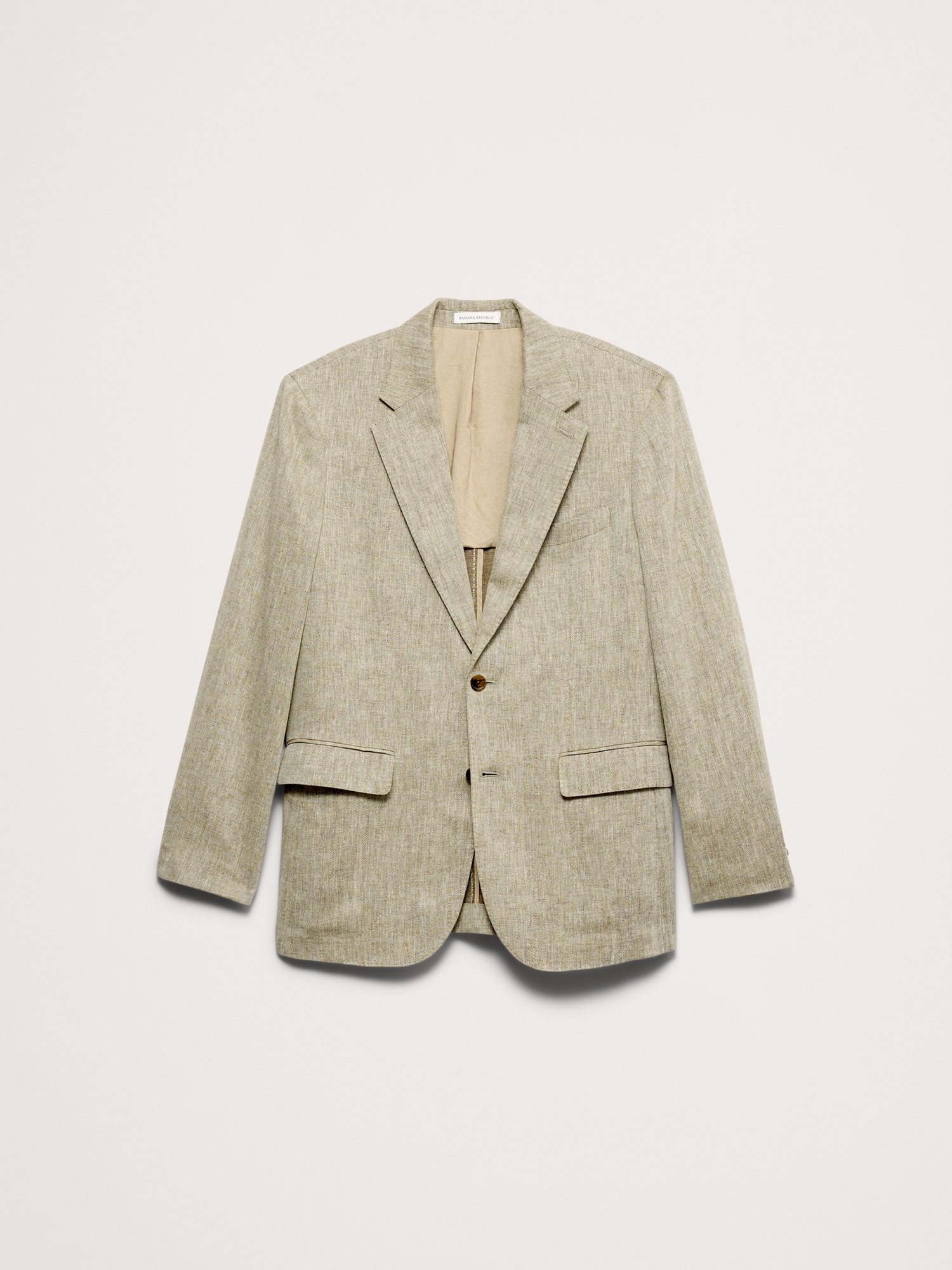 Image number 5 showing, Green Linen-Cotton Suit Jacket