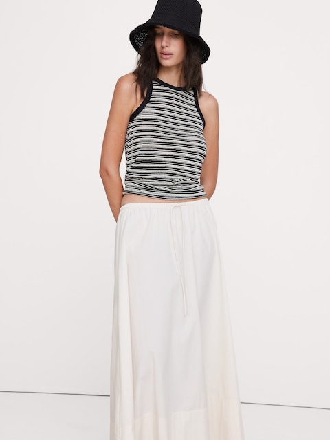 Linen Cutaway Tank