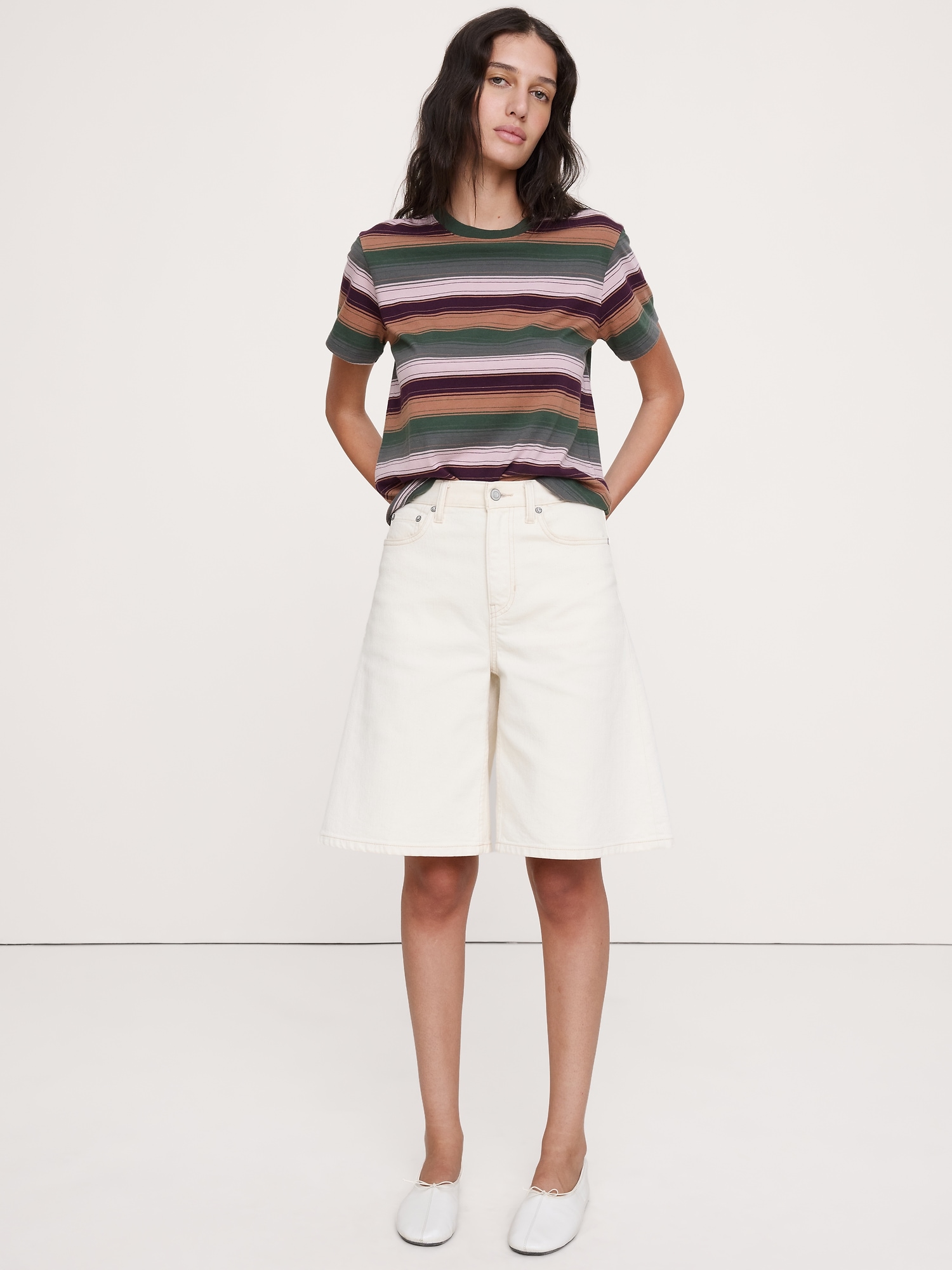 Image number 1 showing, Vintage Cotton Crew-Neck T-Shirt