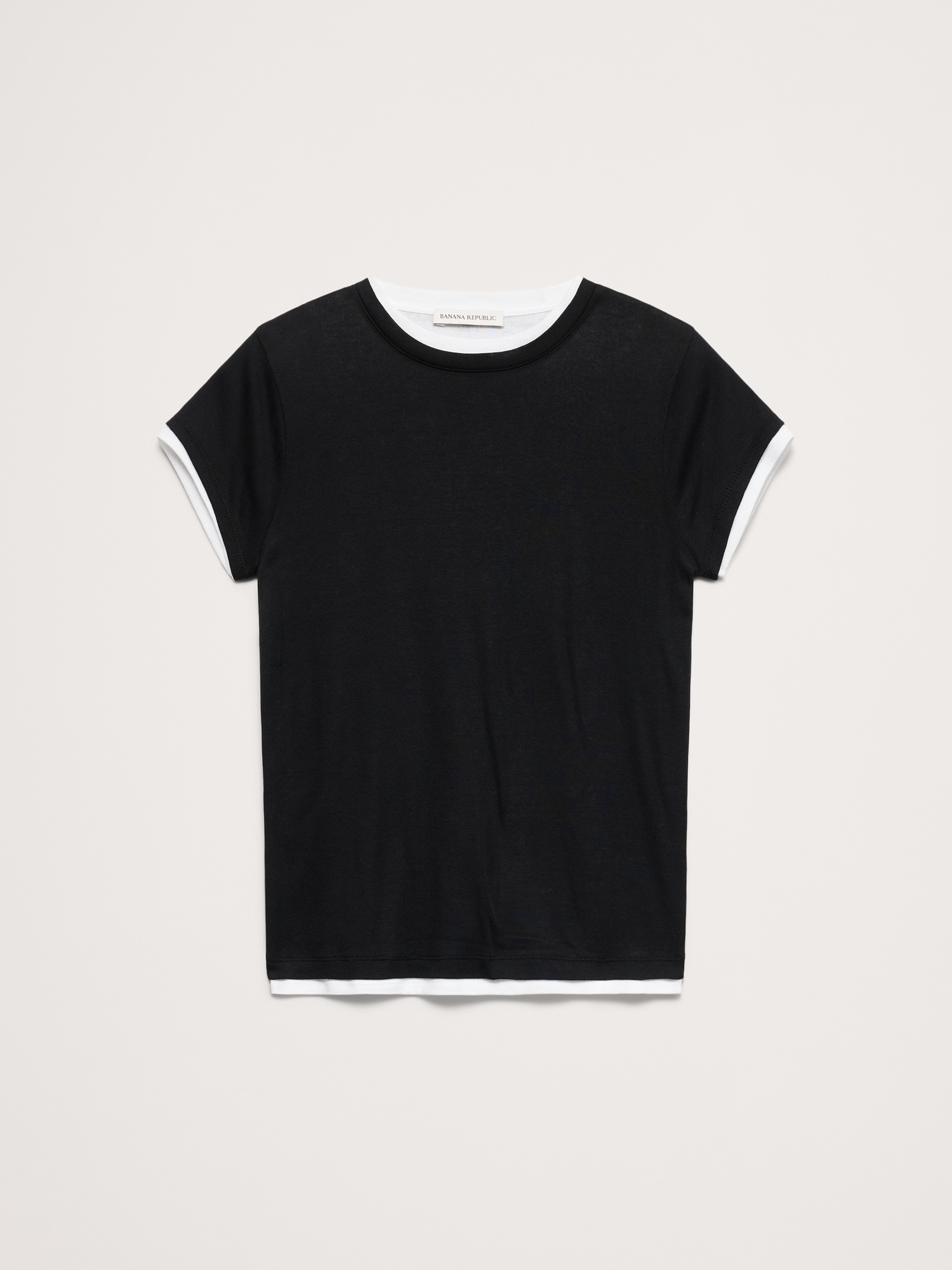 Image number 4 showing, Airy Cotton Layered T-Shirt