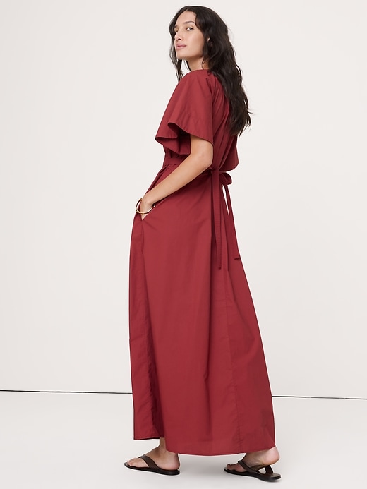Tie-Back Maxi Dress | Banana Republic