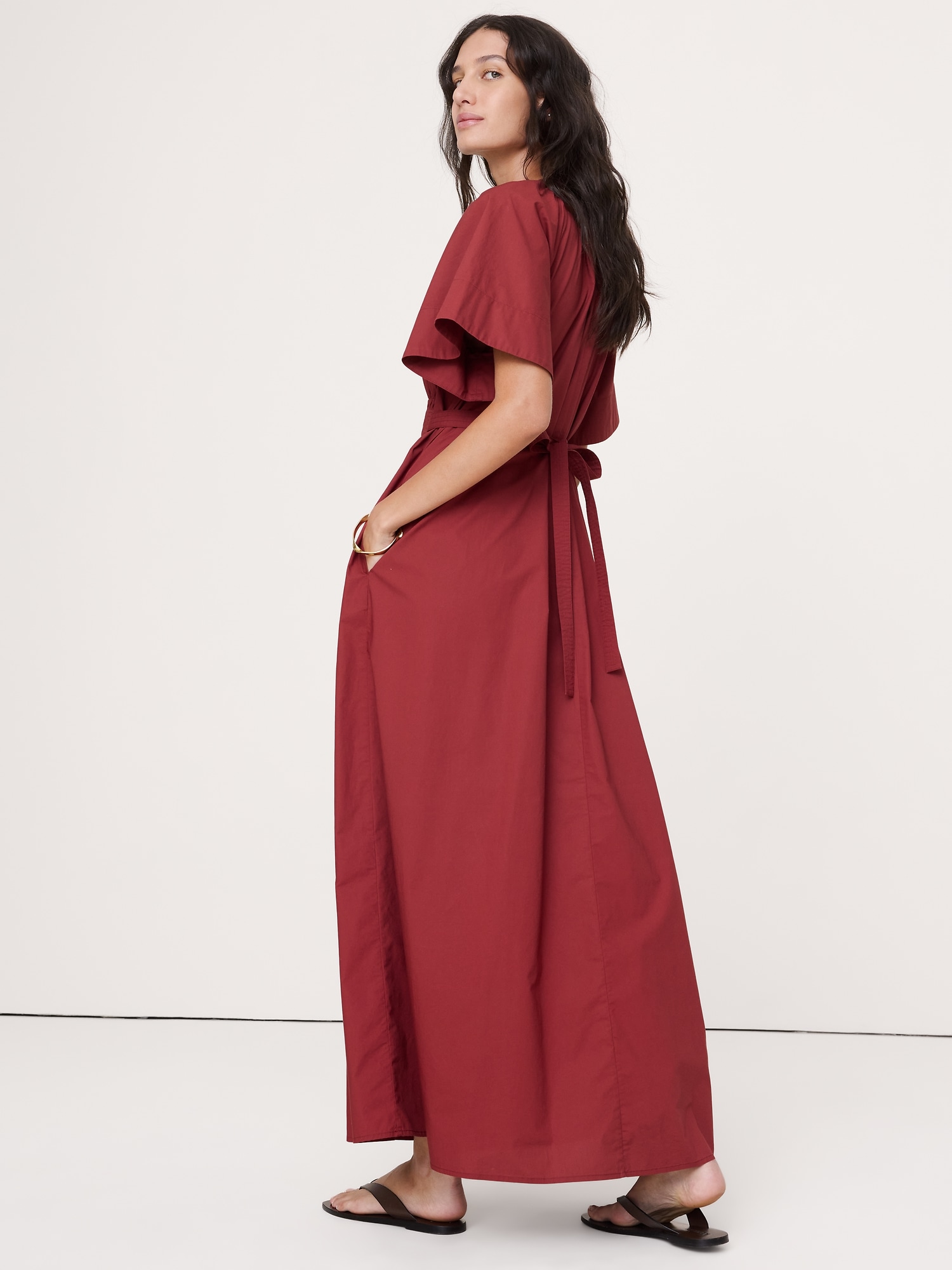 Image number 5 showing, Tie-Back Maxi Dress