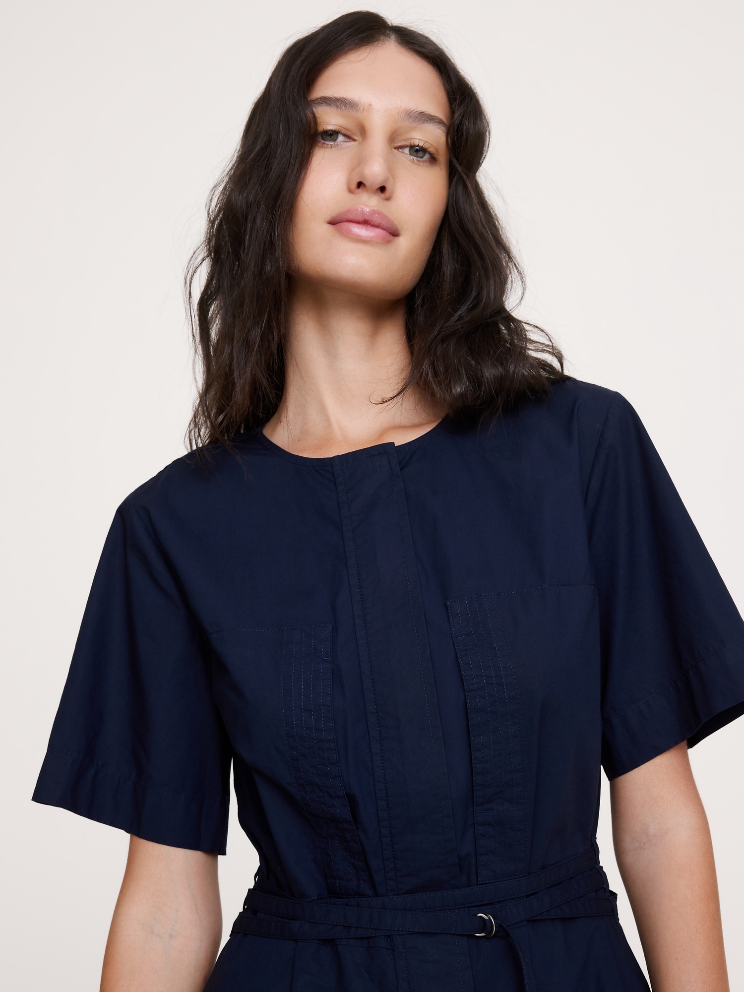 Image number 8 showing, Cotton Poplin Shirt Dress