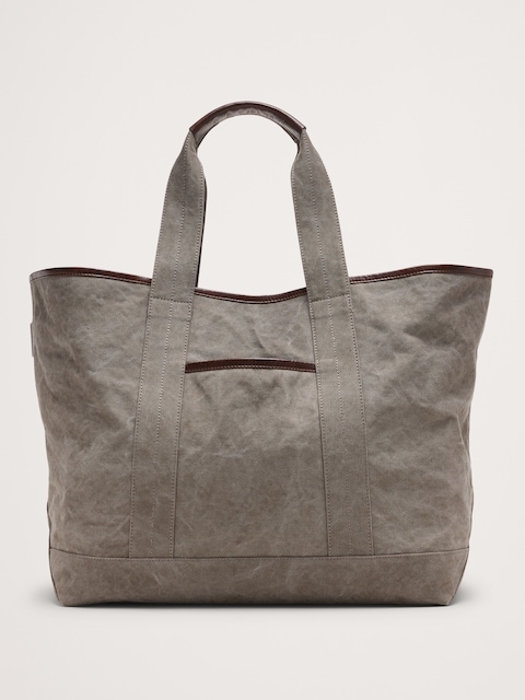 Canvas & Suede Weekend Tote