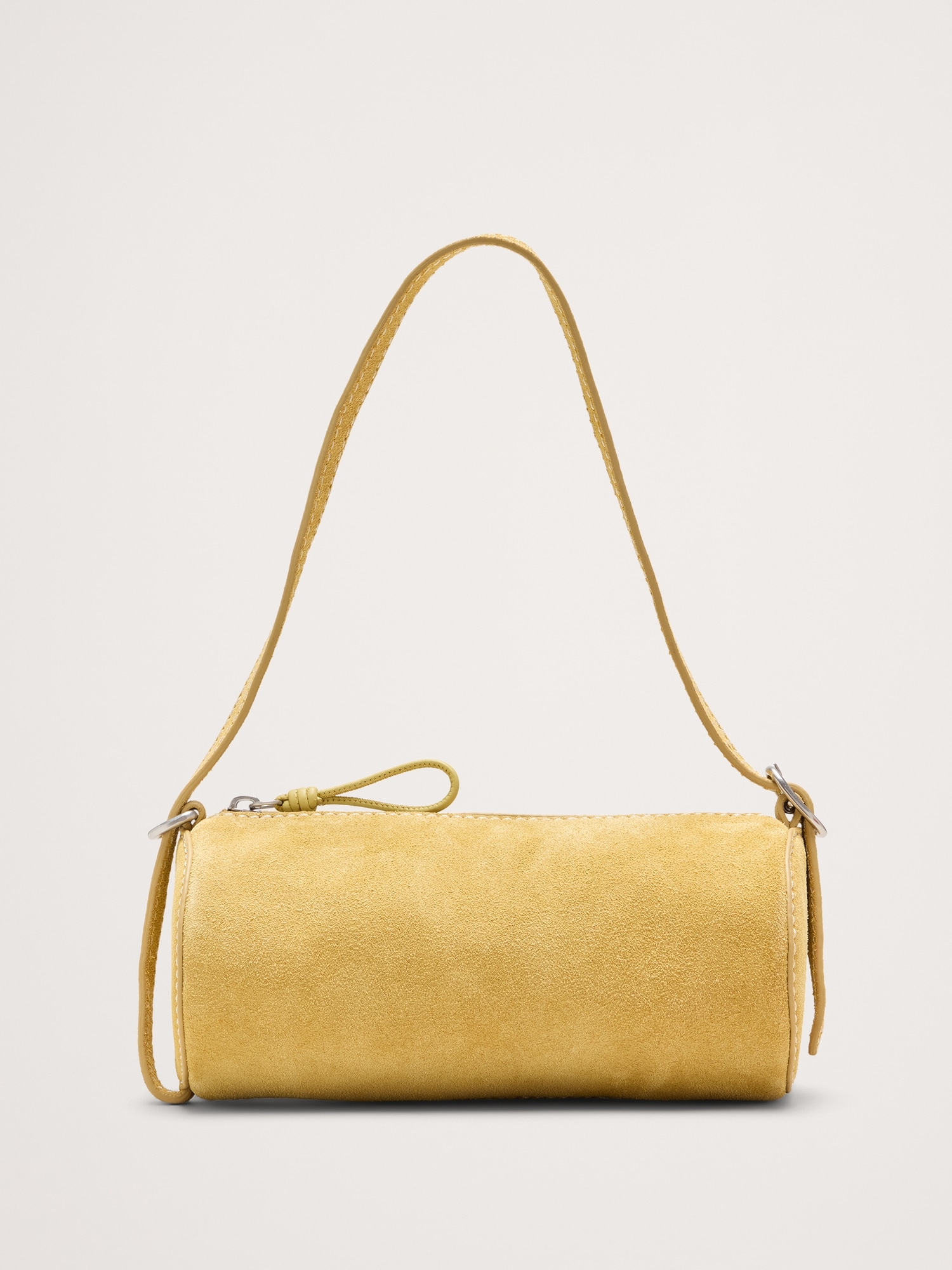 Image number 1 showing, Leather Barrel Bag