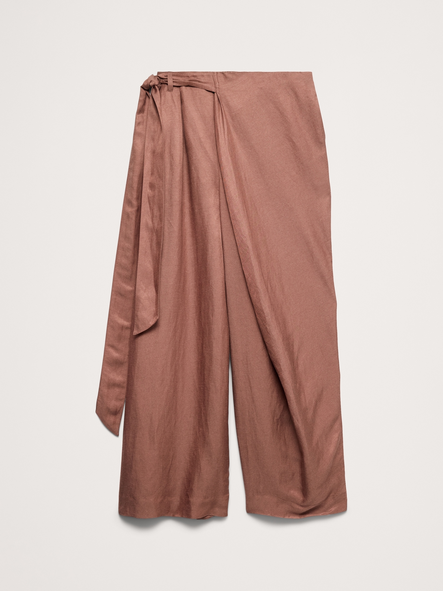 Image number 7 showing, Viscose-Linen Palazzo Pant
