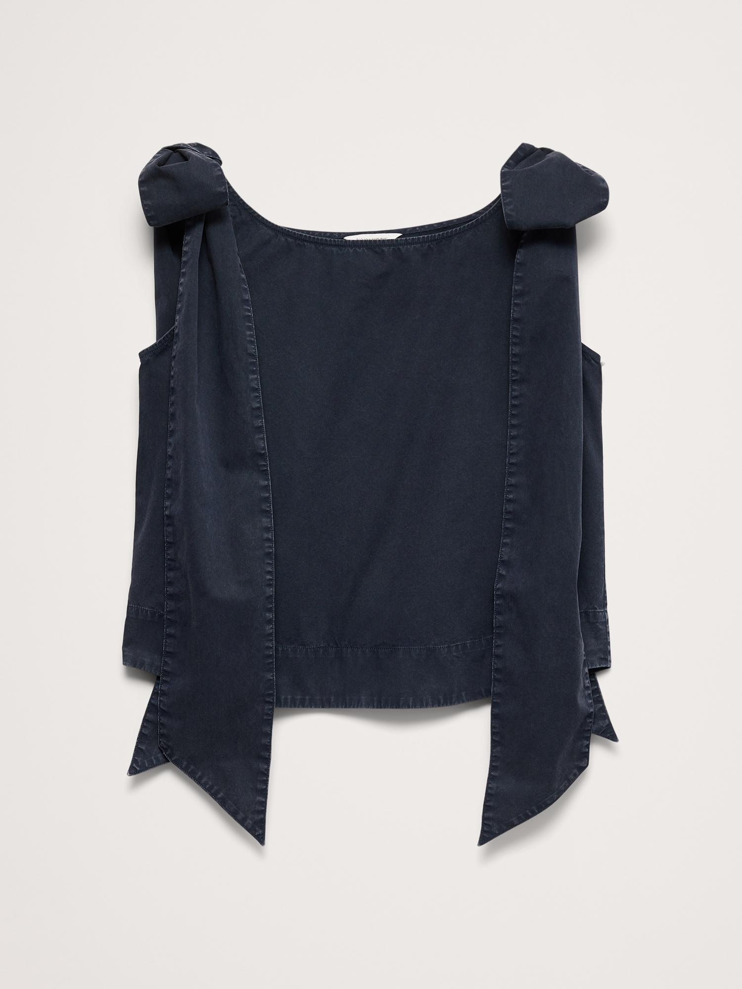 Image number 7 showing, Cotton Bow-Shoulder Top