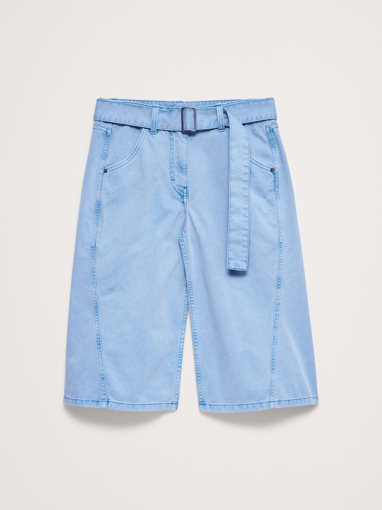 Женские шорты Banana Republic 16" Cotton Long Bermuda Short, цвет: Синий — фото 4