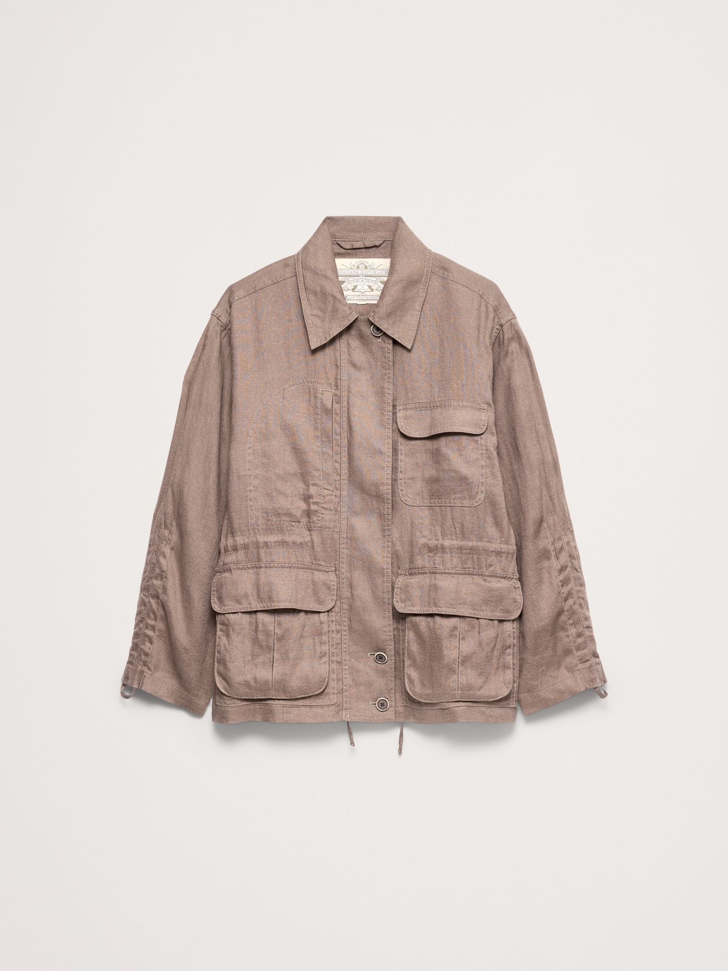Image number 5 showing, Linen Chore Coat