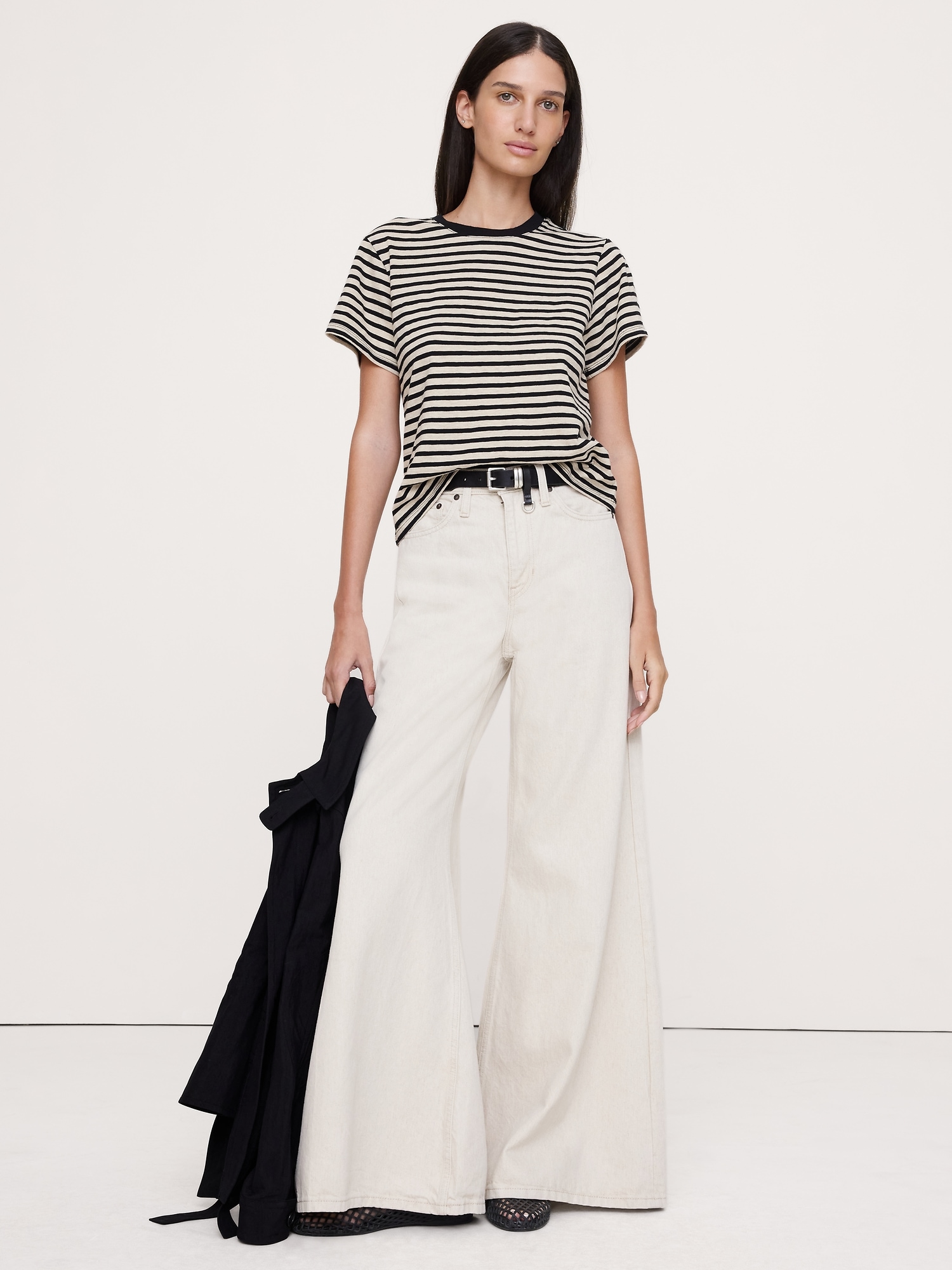 Image number 1 showing, Cotton Slub Crew-Neck T-Shirt