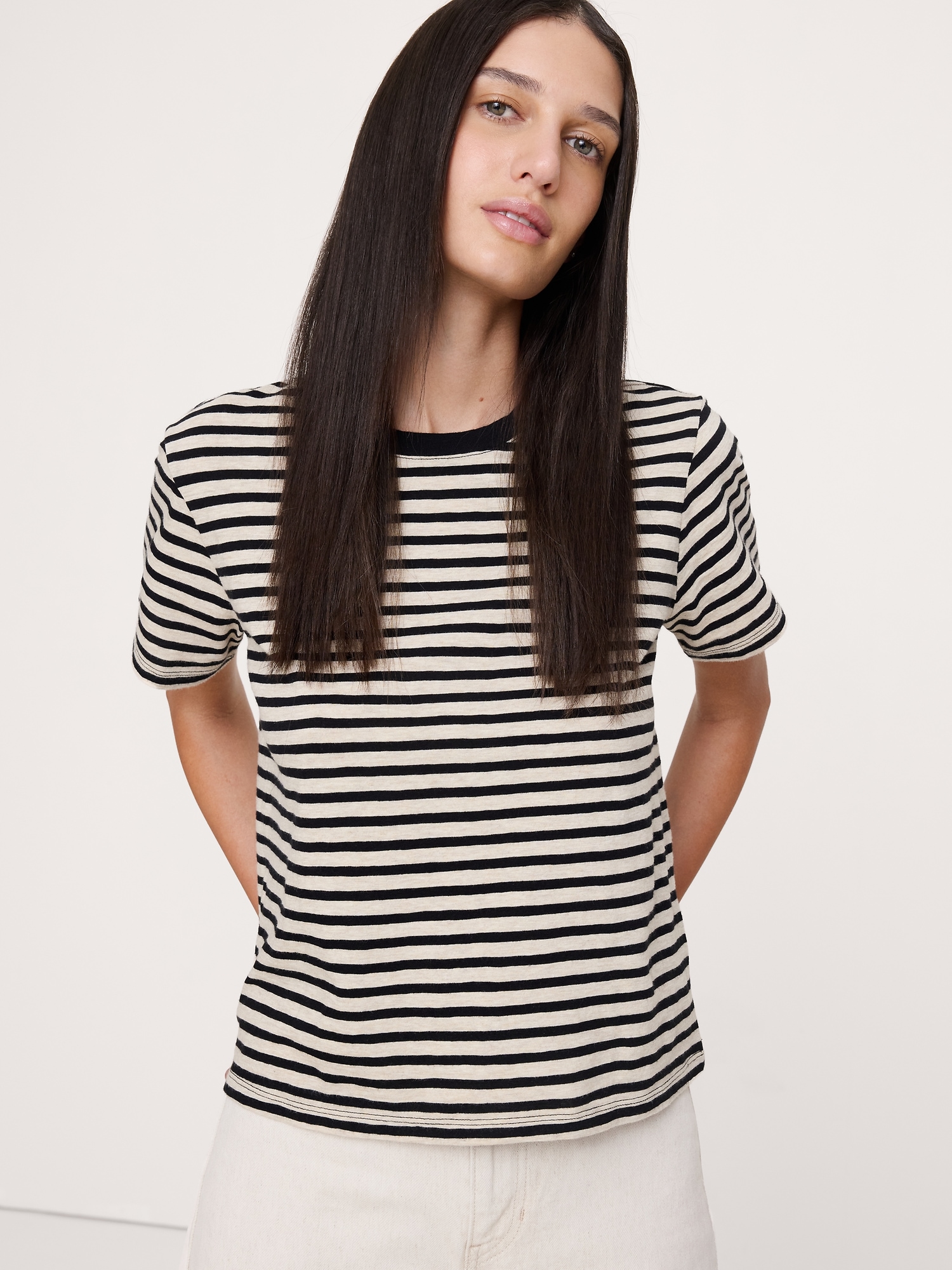 Image number 8 showing, Cotton Slub Crew-Neck T-Shirt