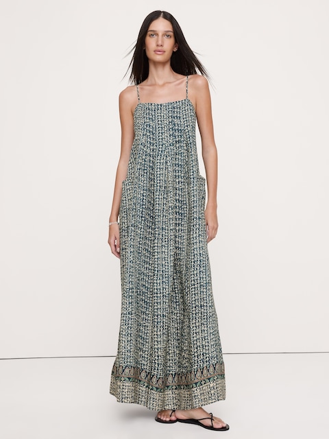Linen Trapeze Dress