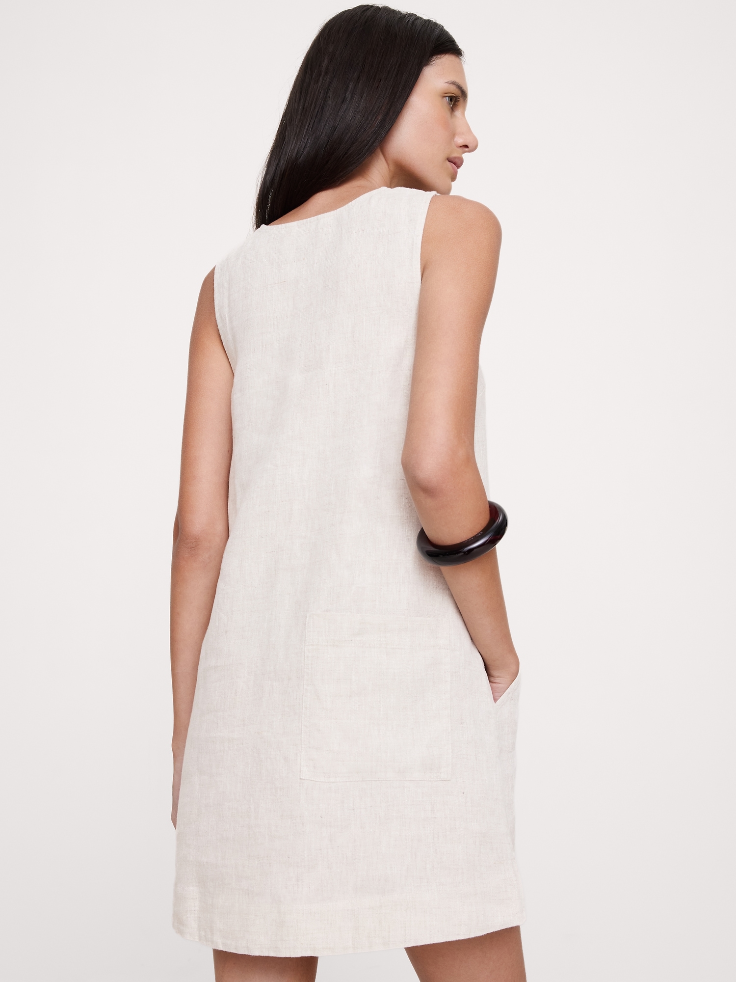 Image number 2 showing, Linen Shift Dress