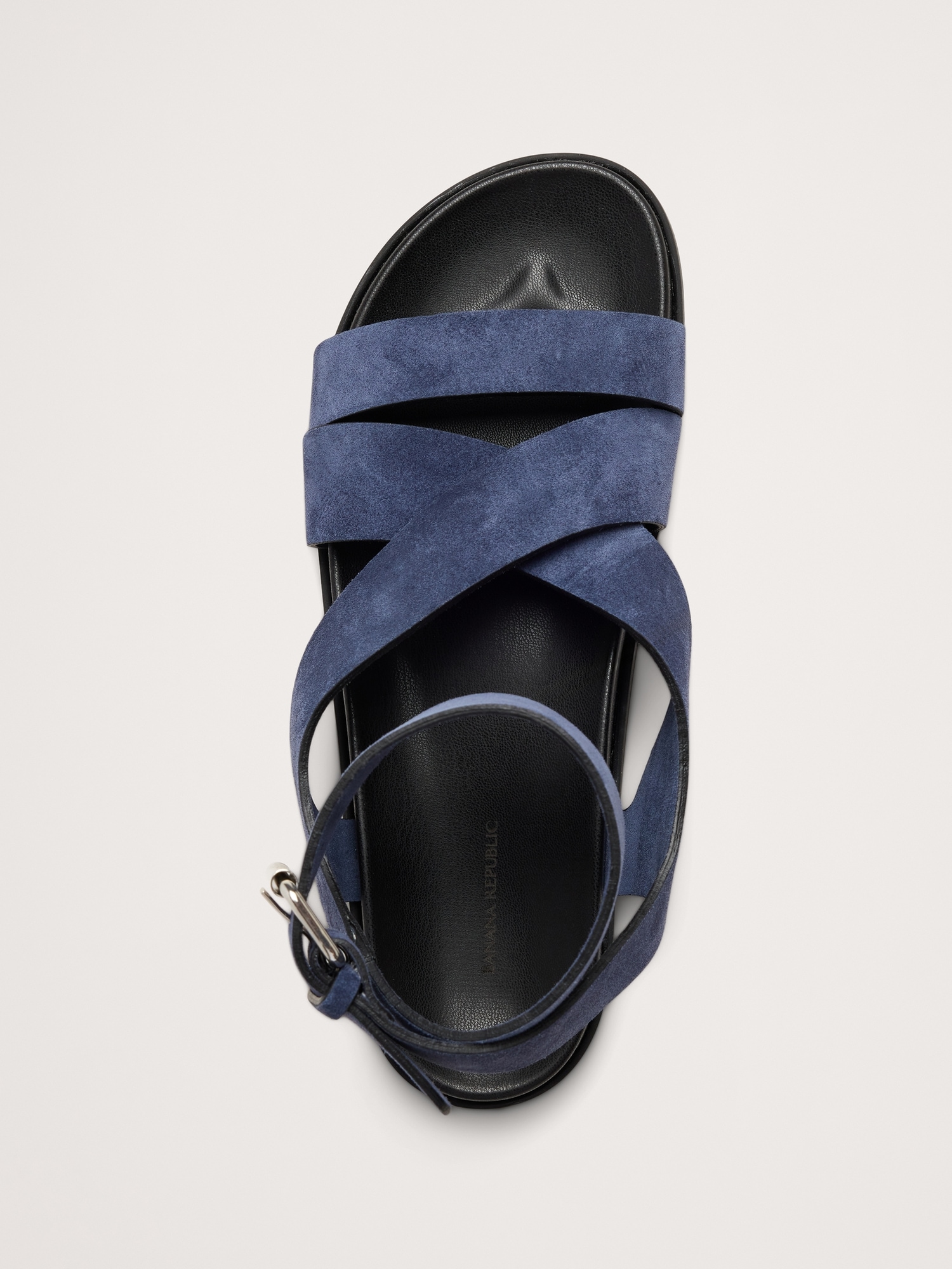 Image number 6 showing, Italian Suede Ankle-Strap Sandal