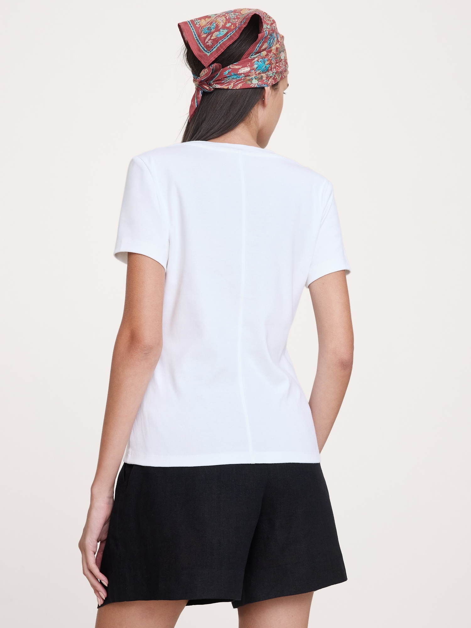 Image number 2 showing, Minimalist Cotton Scoop-Neck T-Shirt