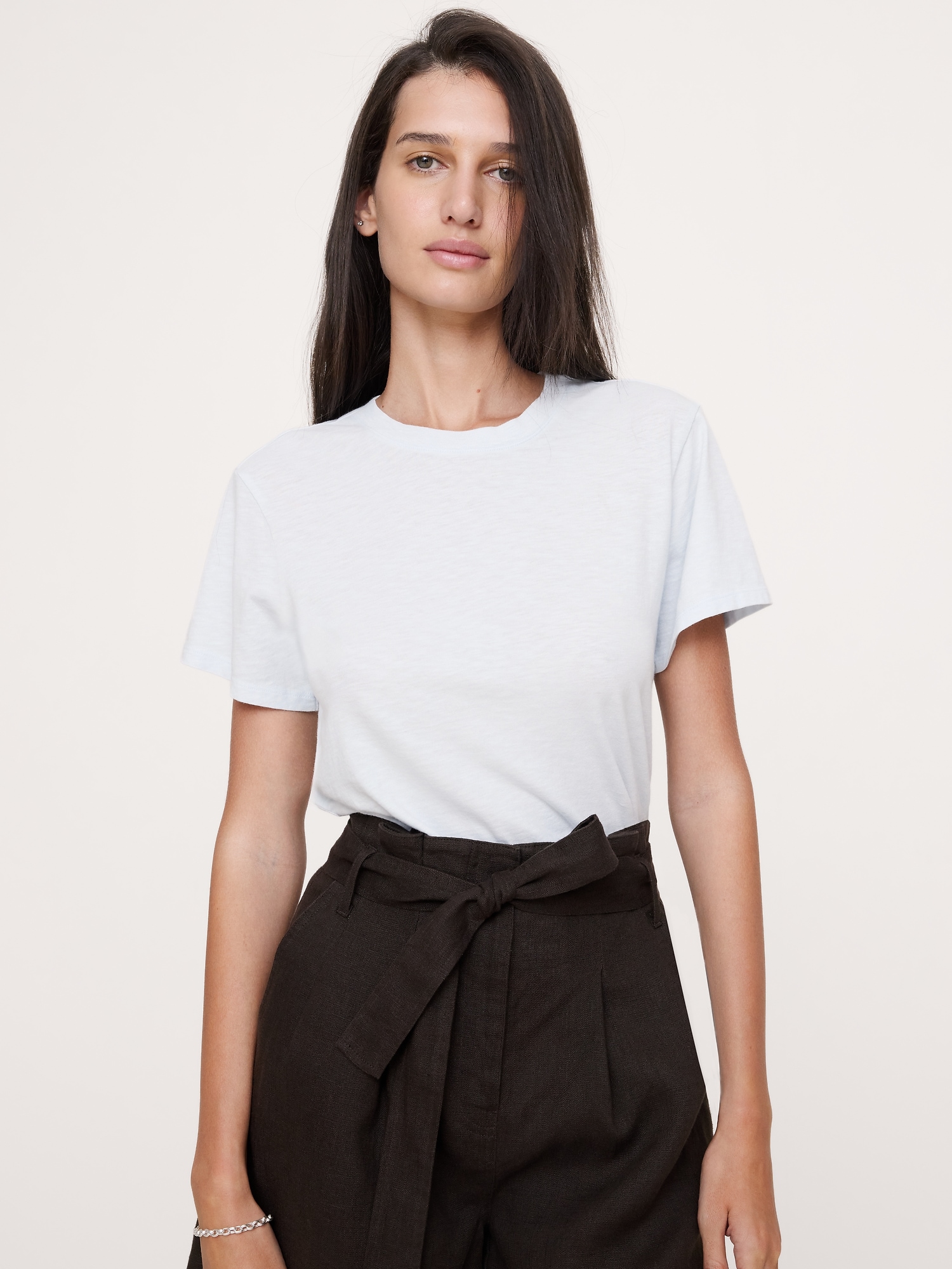 Image number 1 showing, Cotton Slub Crew-Neck T-Shirt