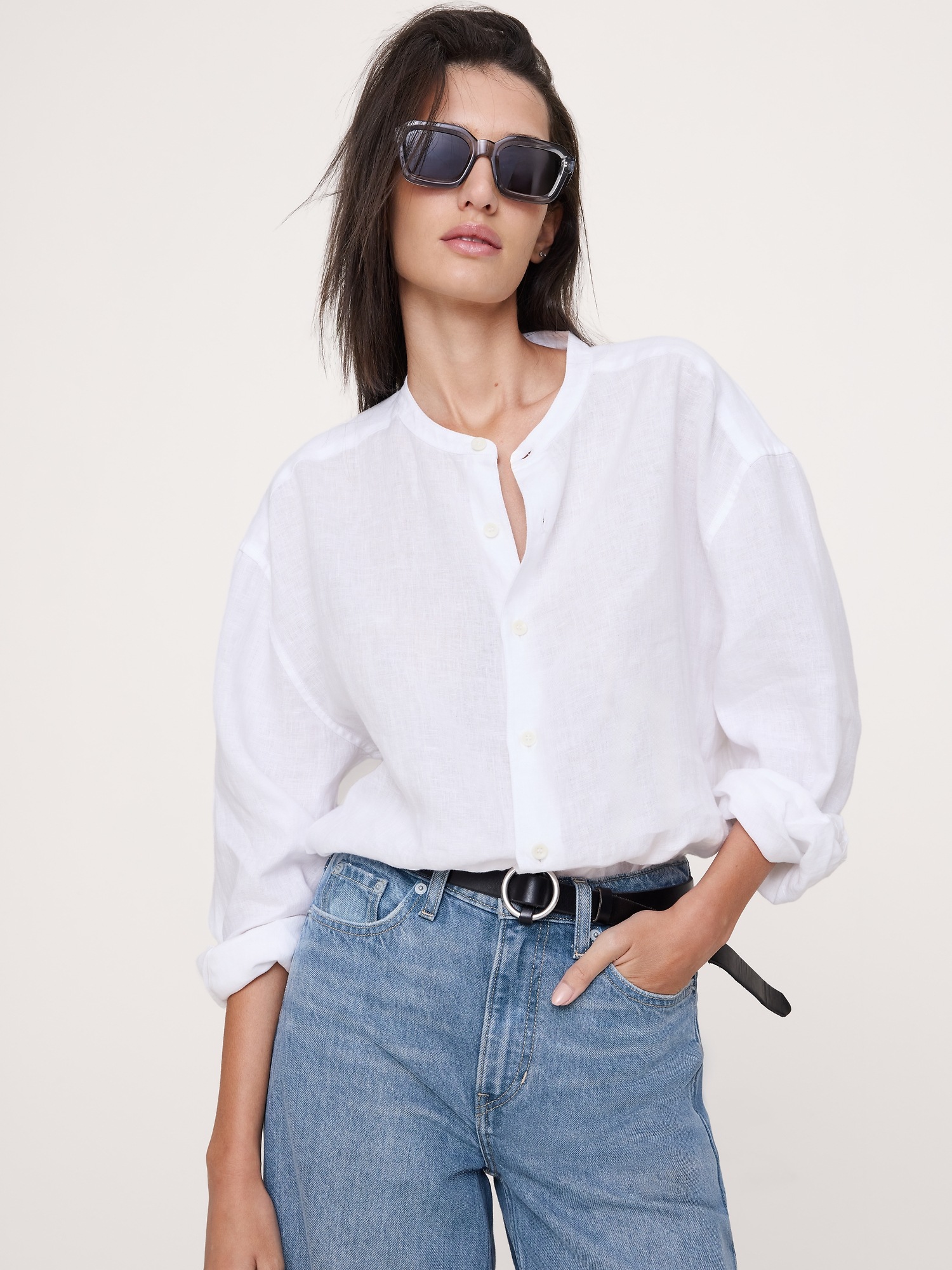 Женские солнцезащитные очки Banana Republic Impossible Sunglasses by Le Specs, цвет: Оловянный серый — фото 2