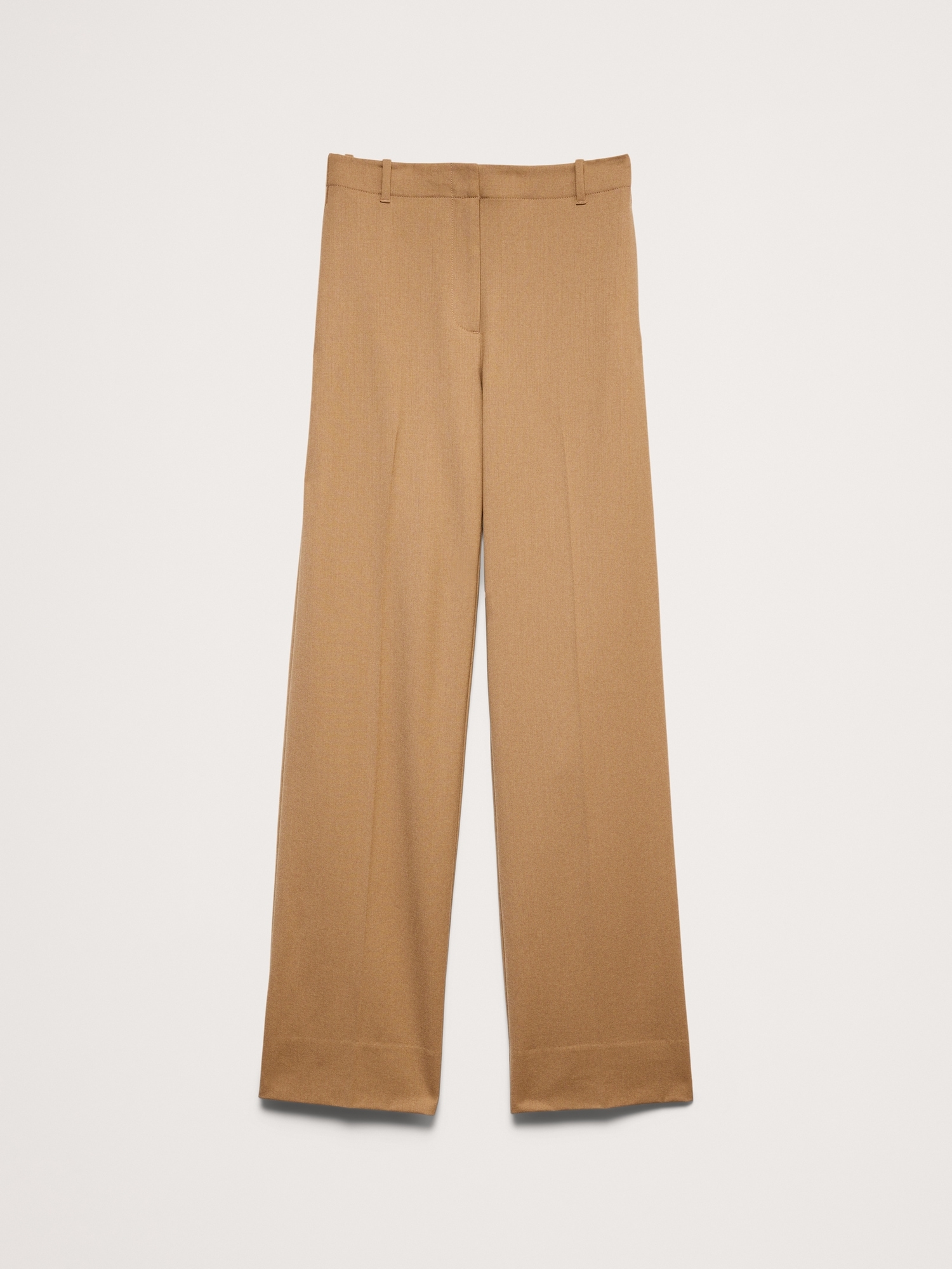 Image number 5 showing, High-Rise Modern Straight Italian Lightweight Wool Pant
