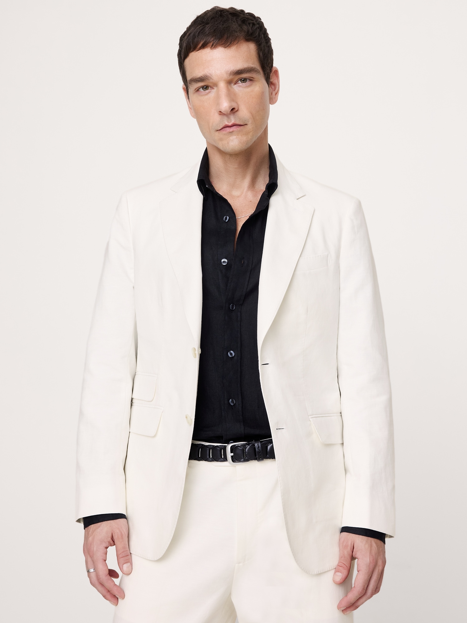 Italian Cotton-Linen Suit Jacket from Banana Republic - $450