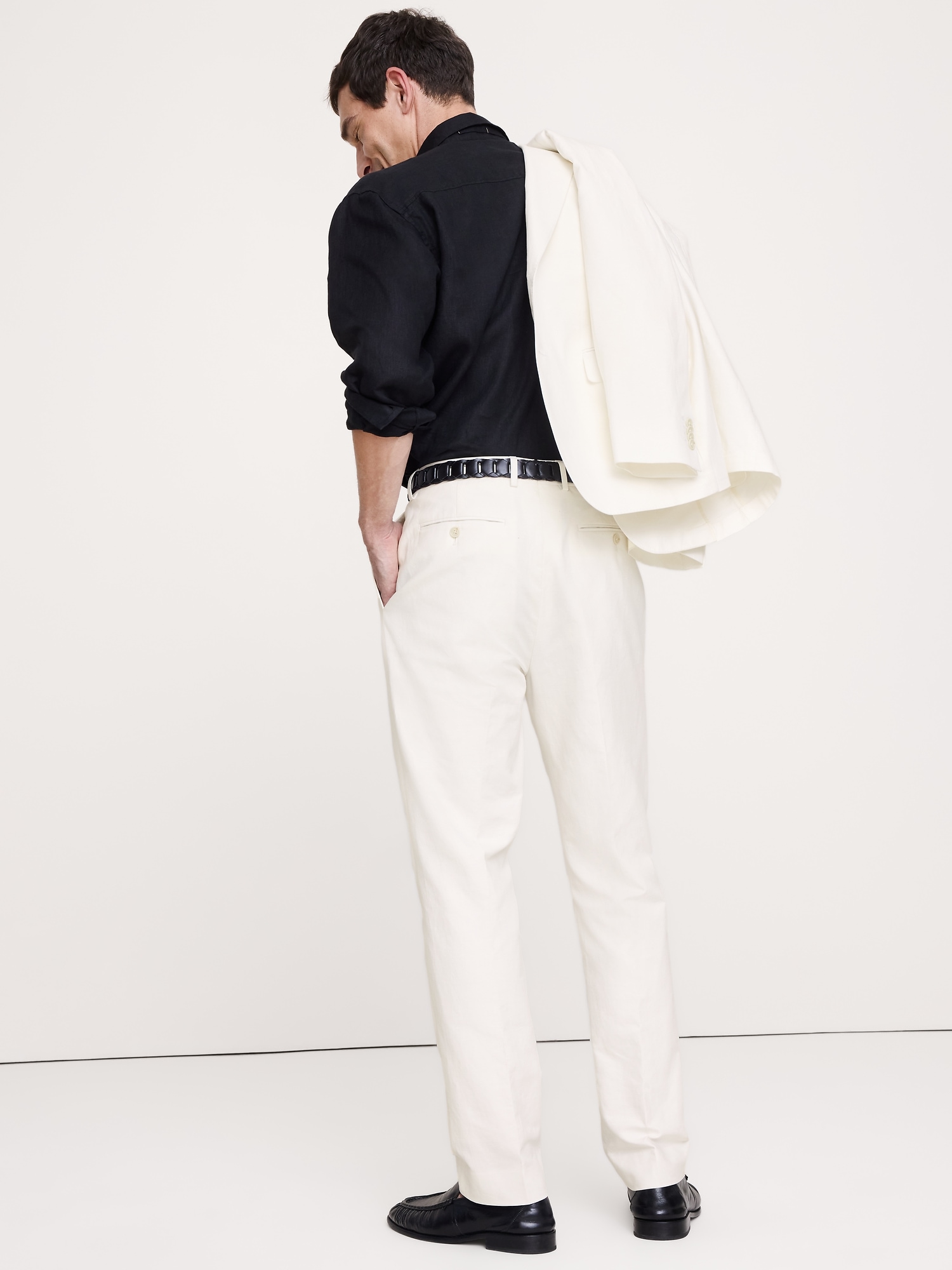 Image number 3 showing, Italian Cotton-Linen Suit Pant