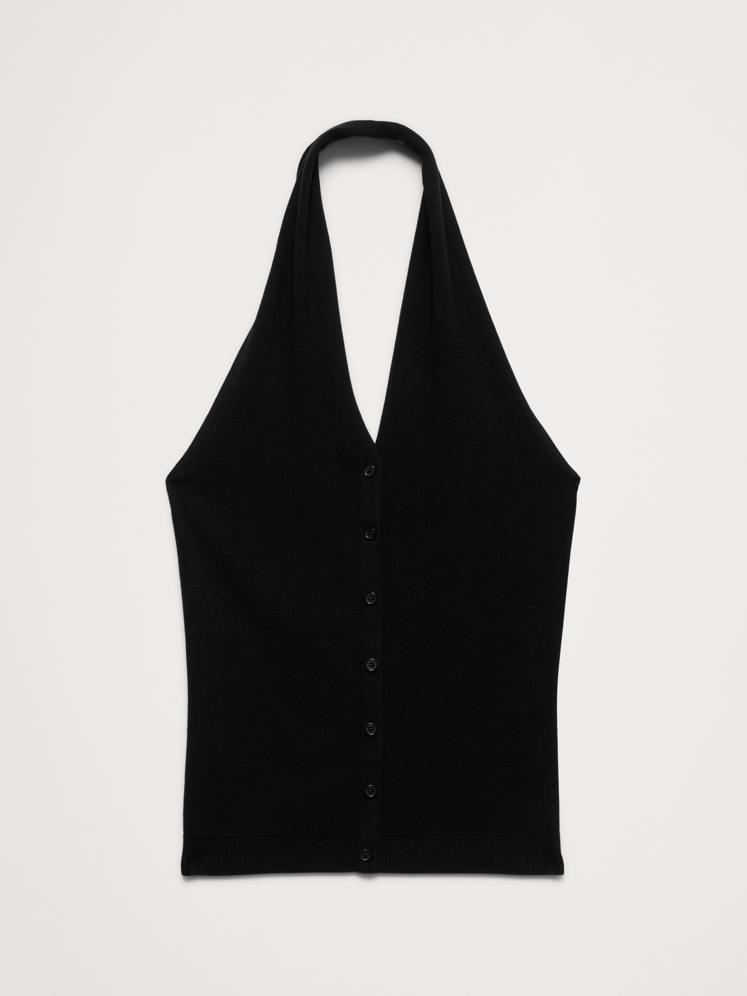 Image number 4 showing, Sculpted Button-Front Halter Top