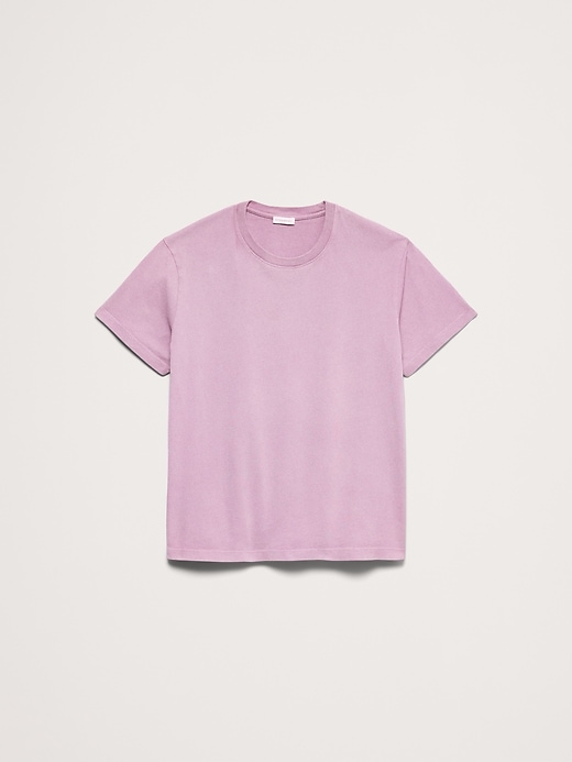 Sueded Cotton Crew-Neck T-Shirt | Banana Republic