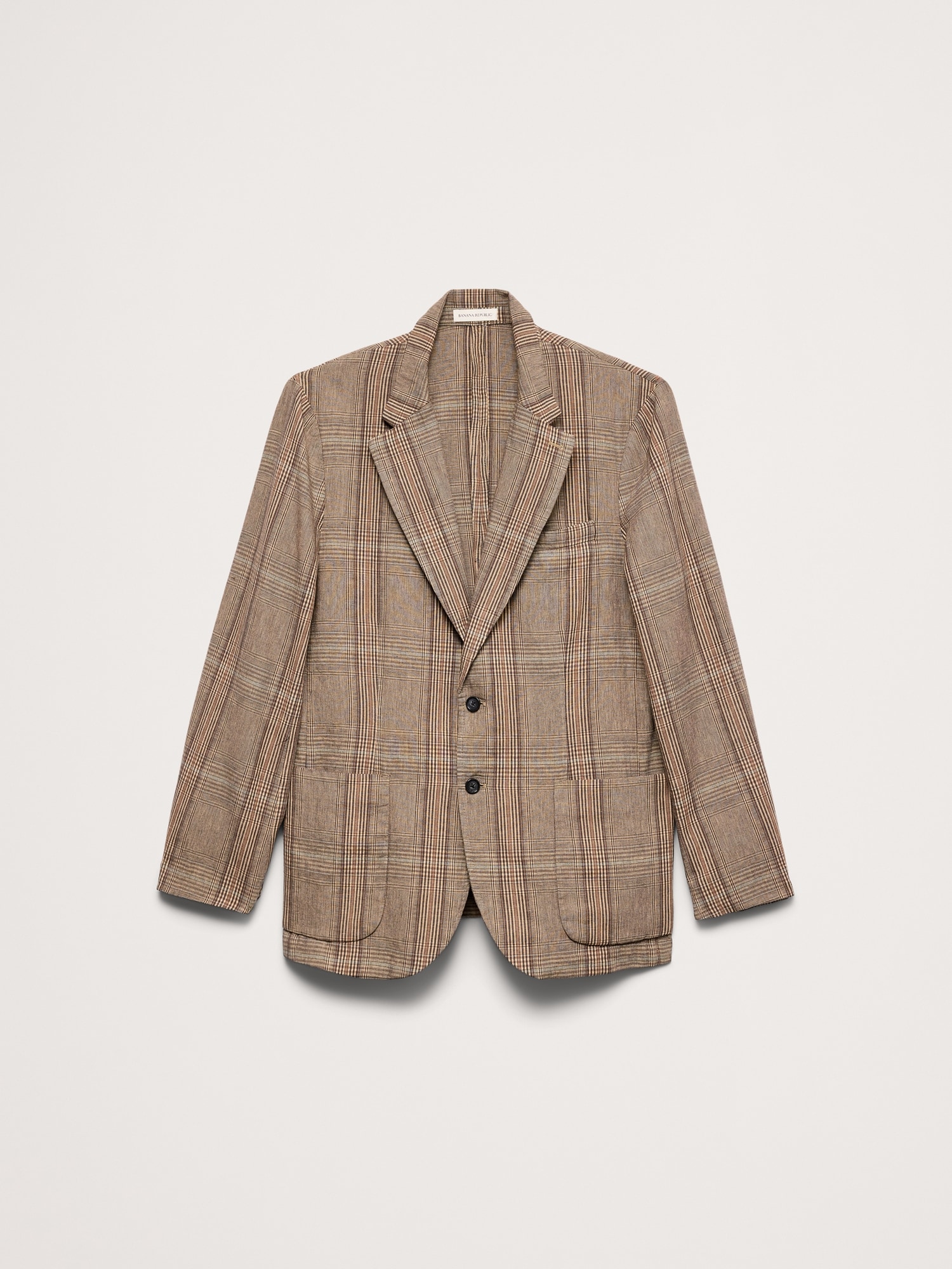 Image number 5 showing, Italian Plaid Cotton-Linen Blazer