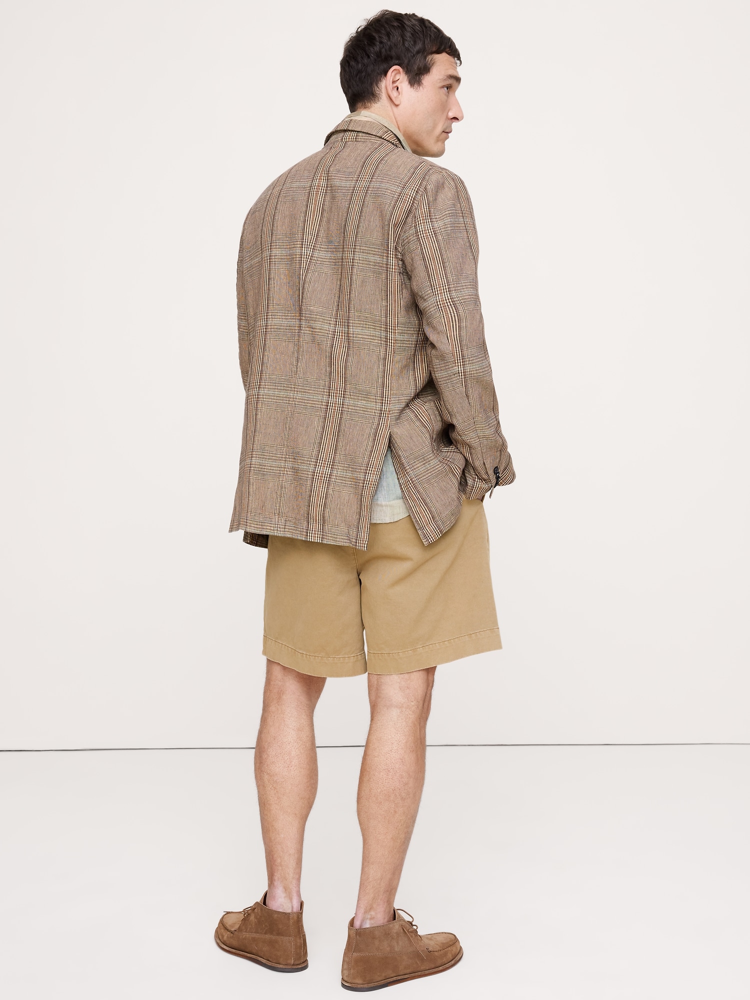 Image number 3 showing, Italian Plaid Cotton-Linen Blazer