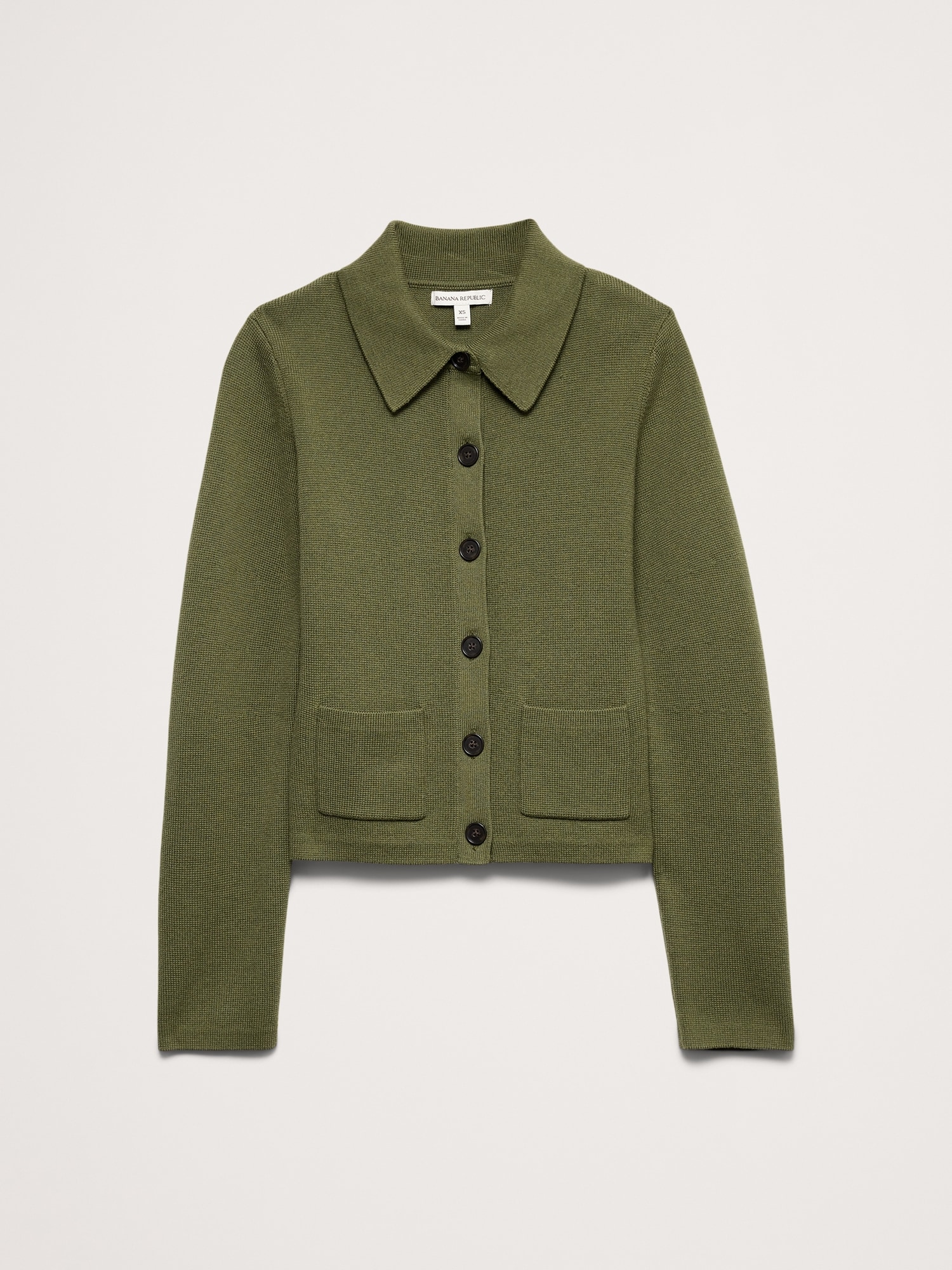 Image number 6 showing, Larkspur Cotton-Silk Polo Cardigan