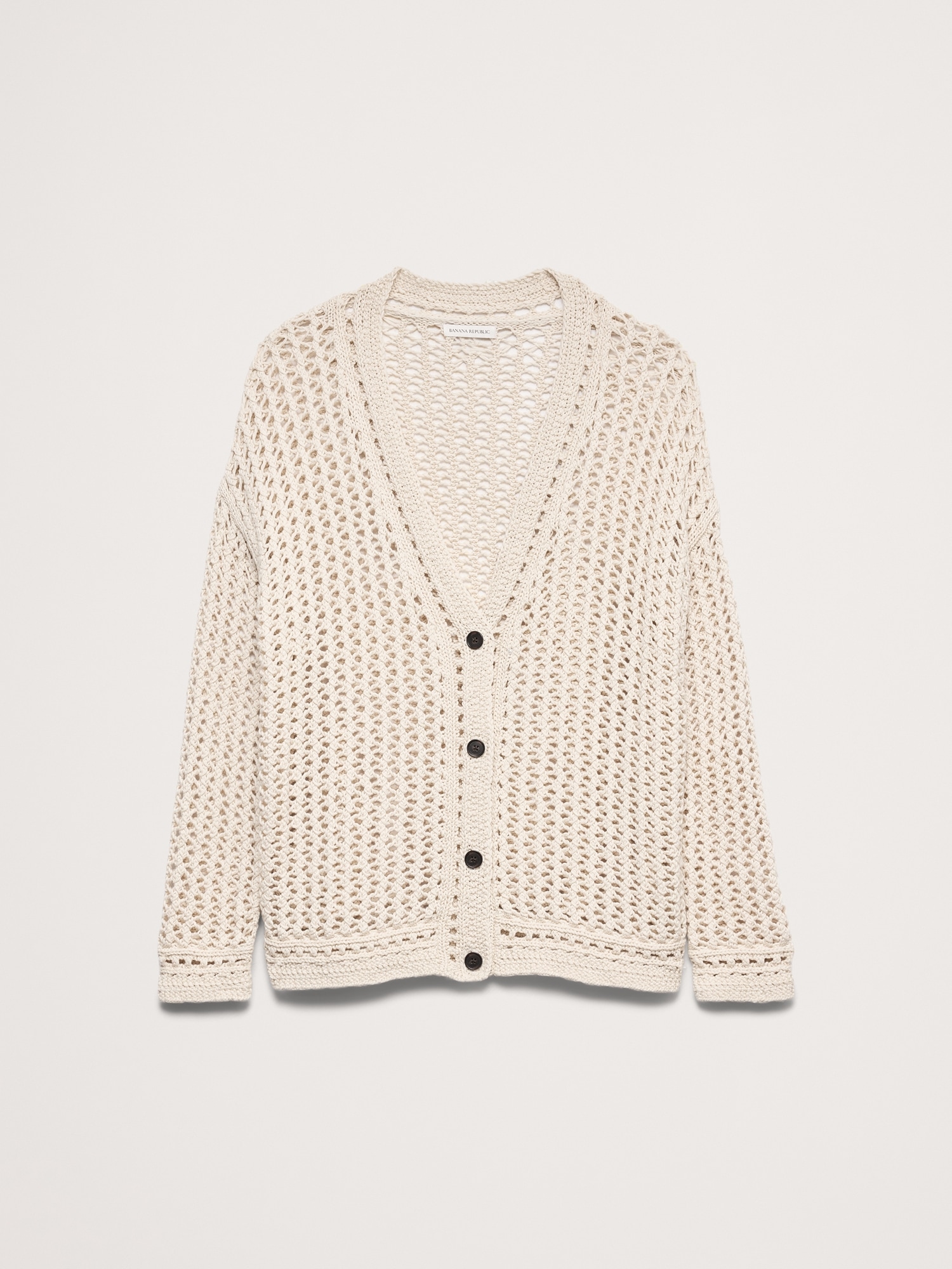 Image number 2 showing, Cotton Crochet Cardigan