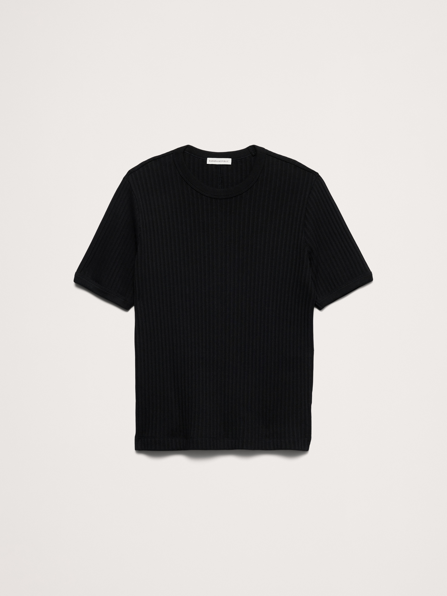 Image number 4 showing, Ribbed Stretch-Cotton Crew-Neck T-Shirt