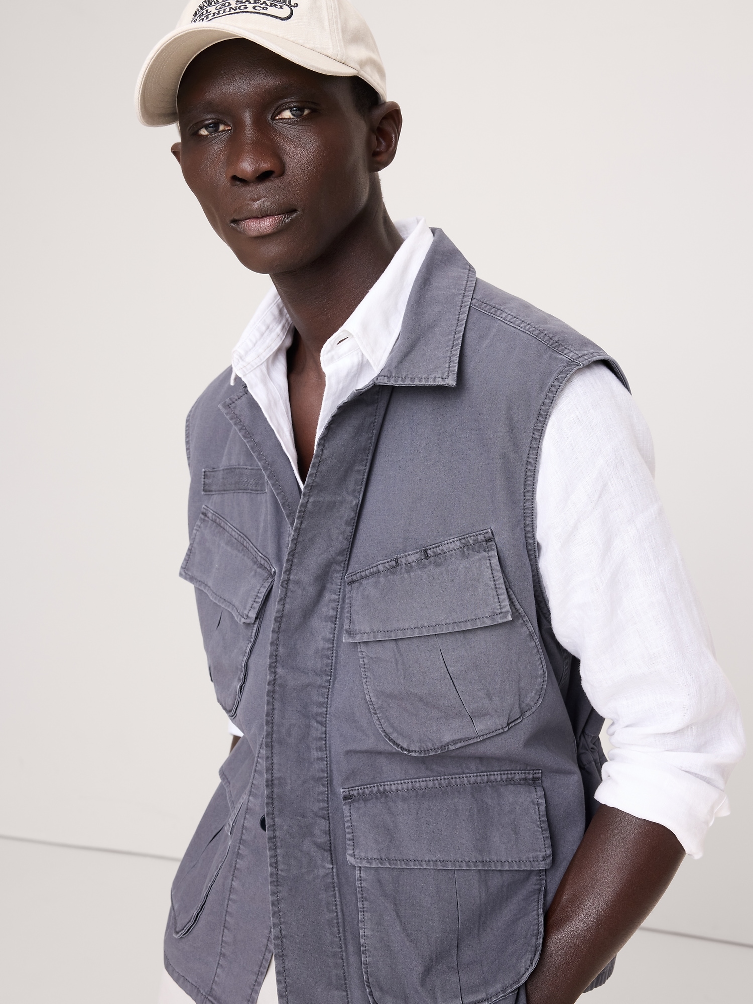 Image number 4 showing, Cotton Utility Vest