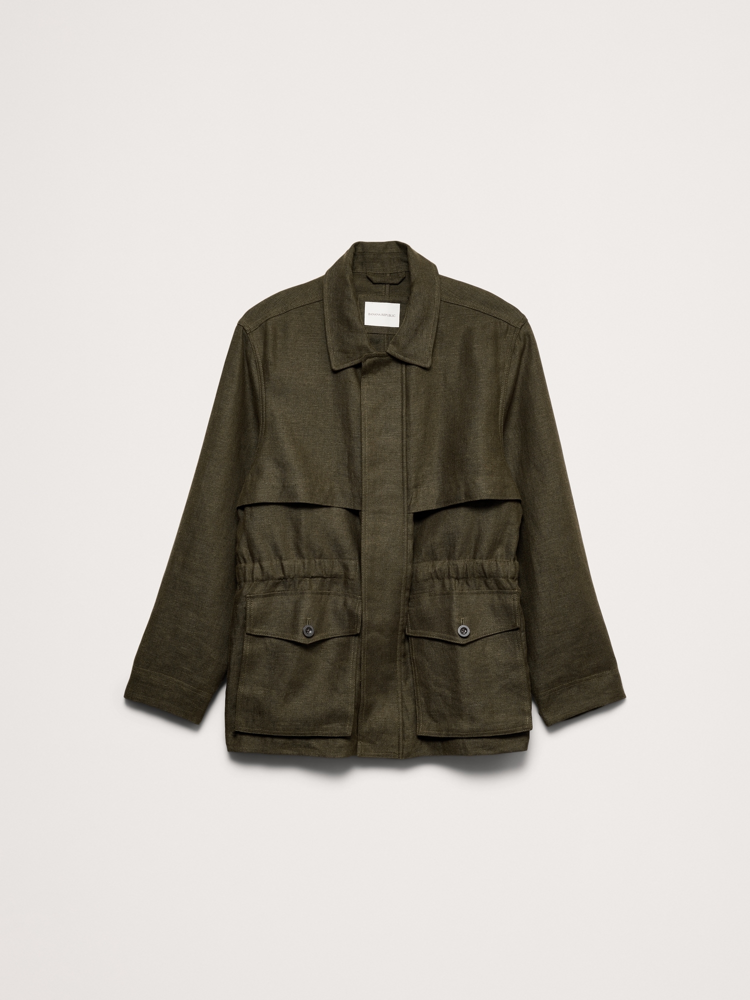 Image number 5 showing, Linen Canvas Utility Jacket