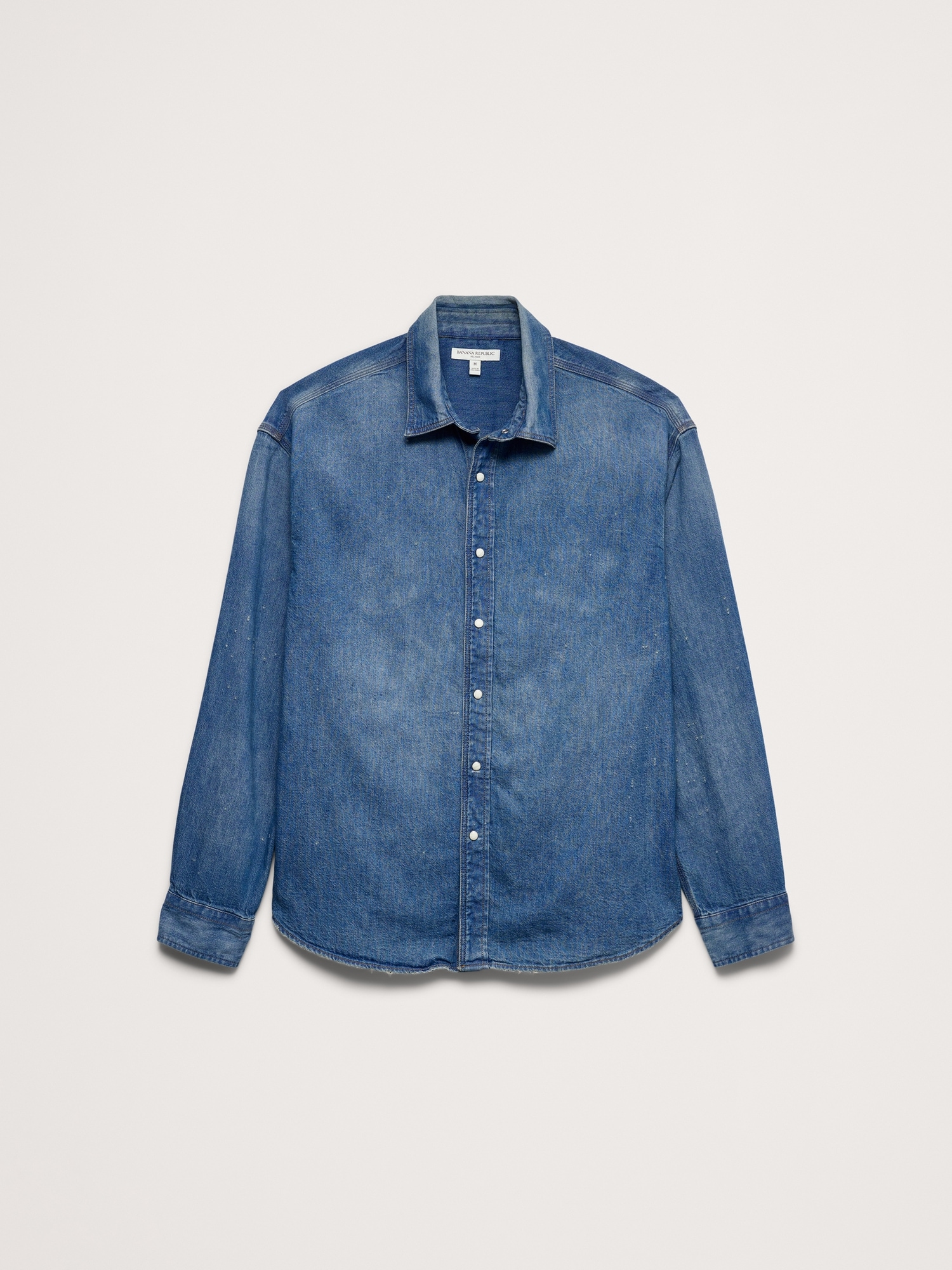 Image number 4 showing, Relaxed-Fit Denim Shirt with Snaps