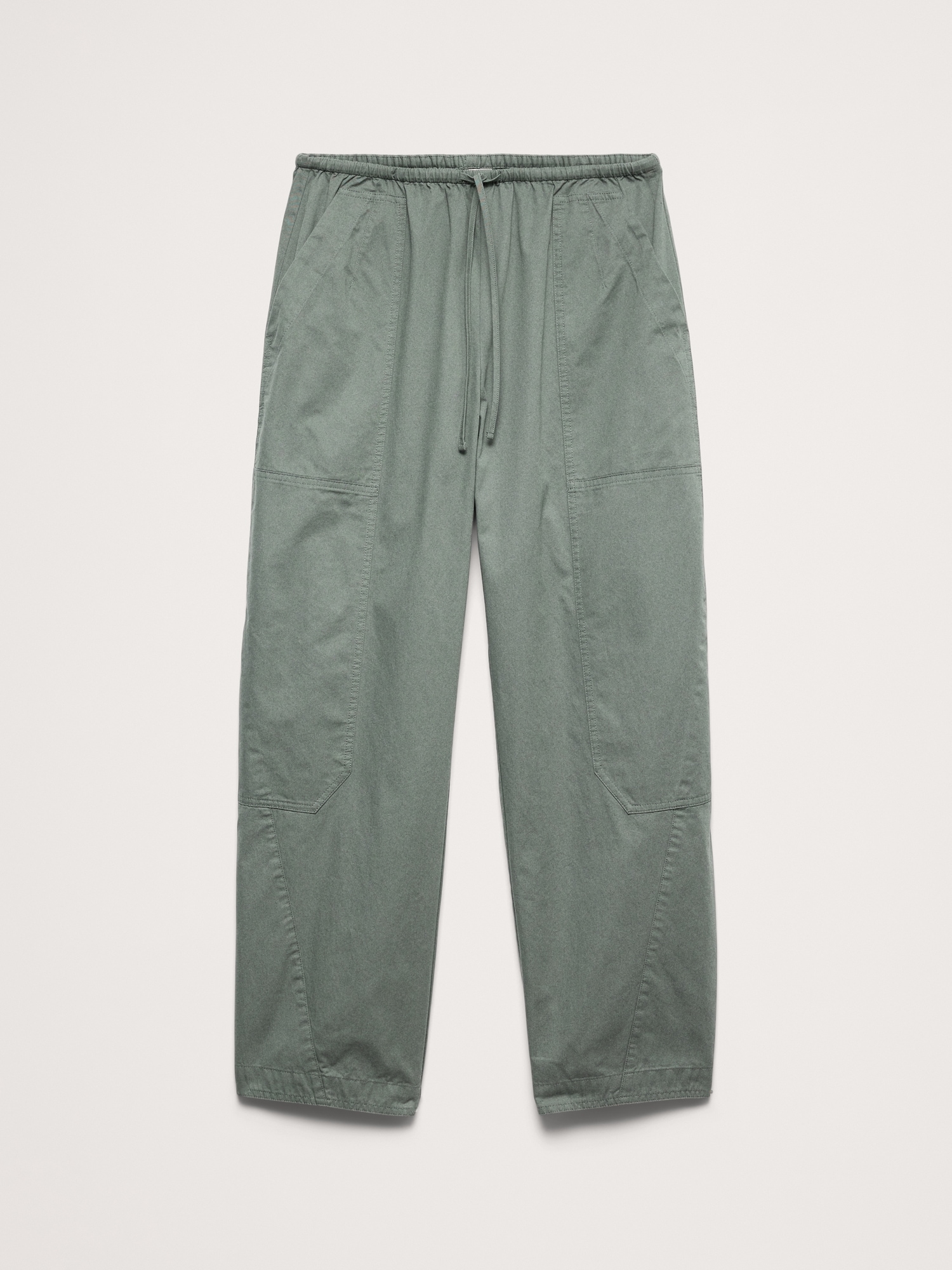 Image number 5 showing, Cotton Poplin Barrel Pull-On Pant