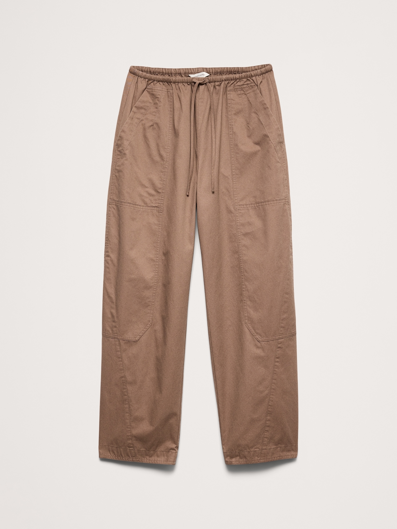 Image number 8 showing, Cotton Poplin Barrel Pull-On Pant