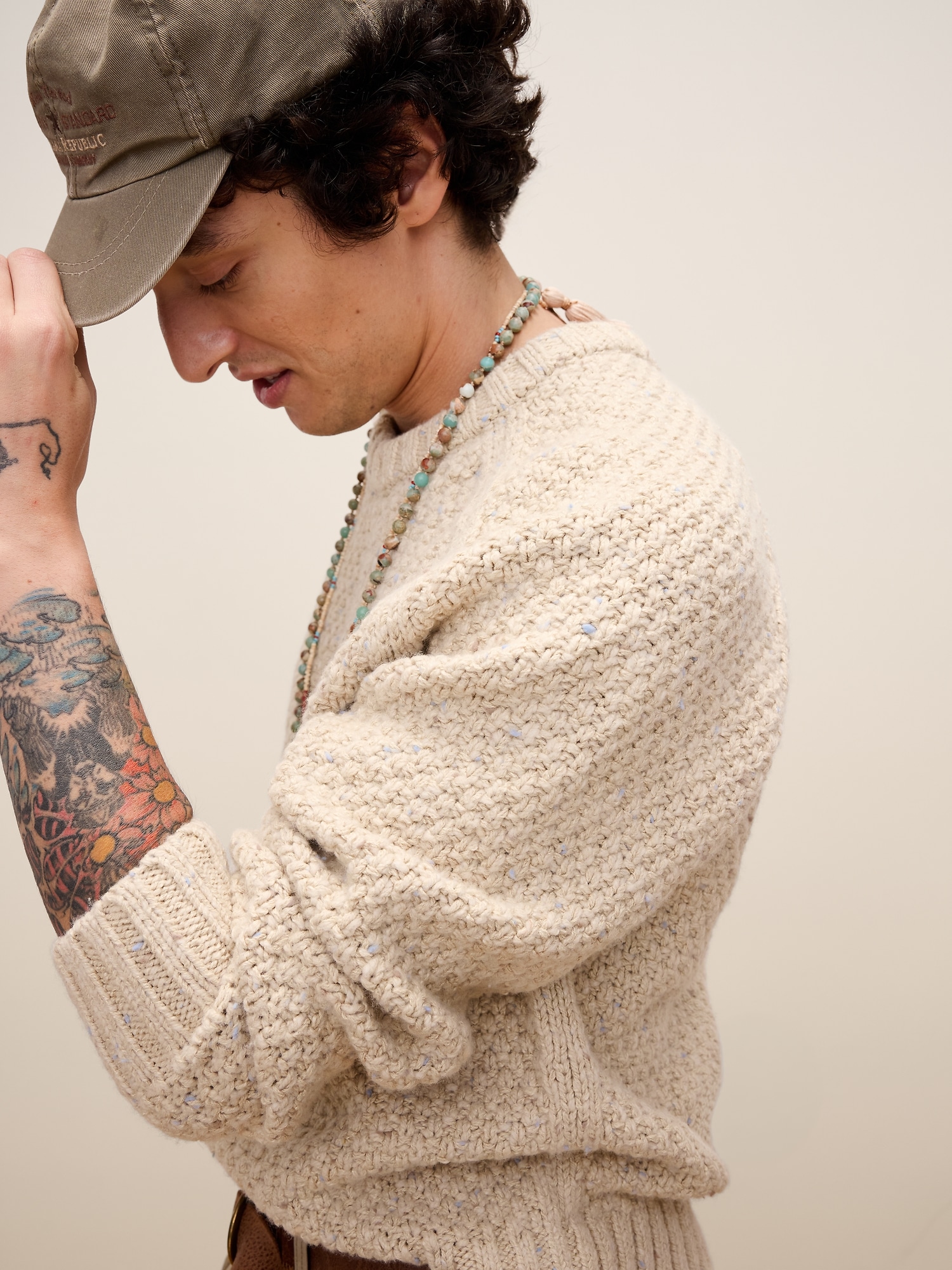 Image number 3 showing, Archive Reissue Pullover Crew-Neck Sweater in Cotton-Wool Blend