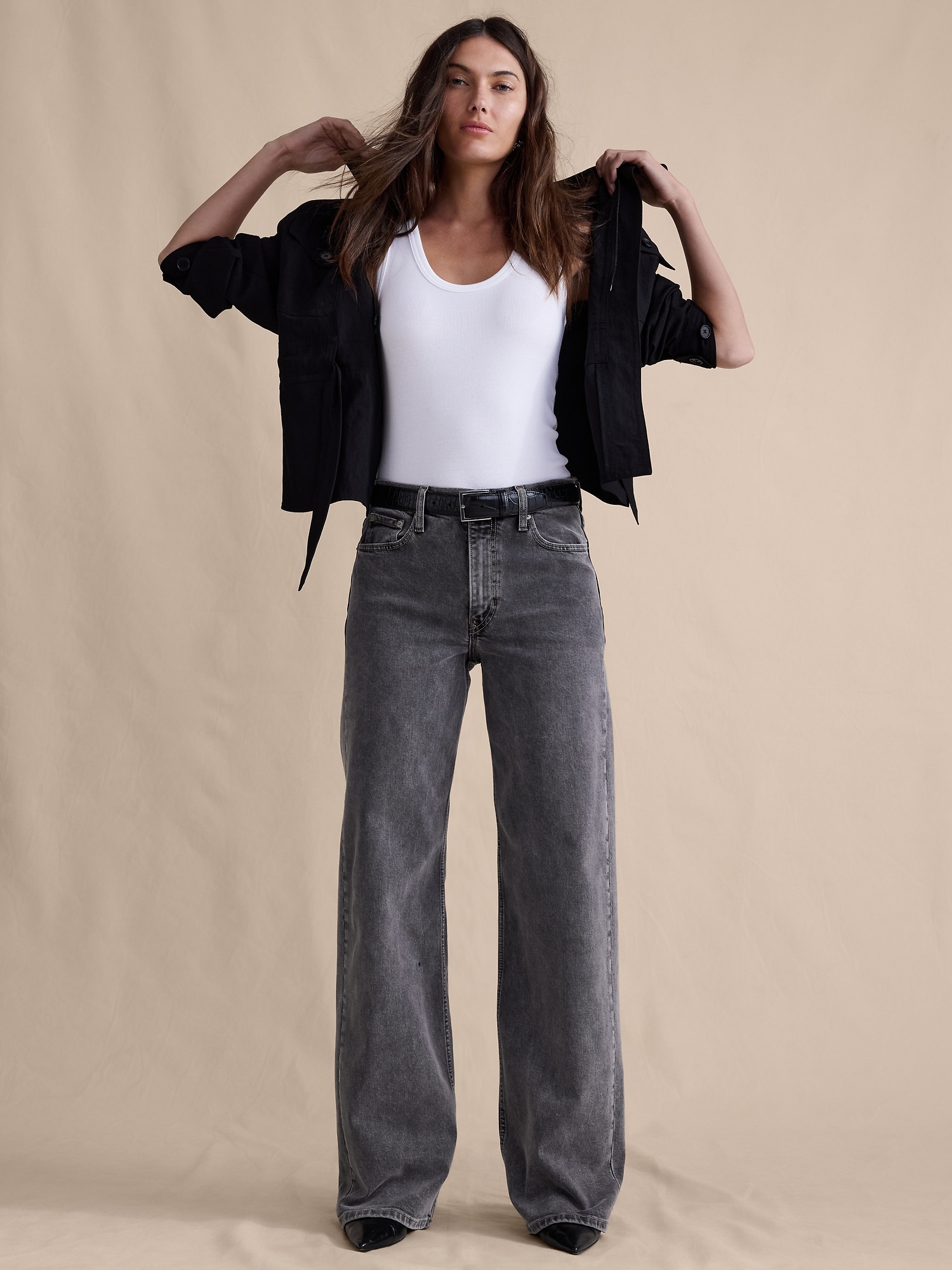 Image number 1 showing, The Icon Classic Wide-Leg Jean