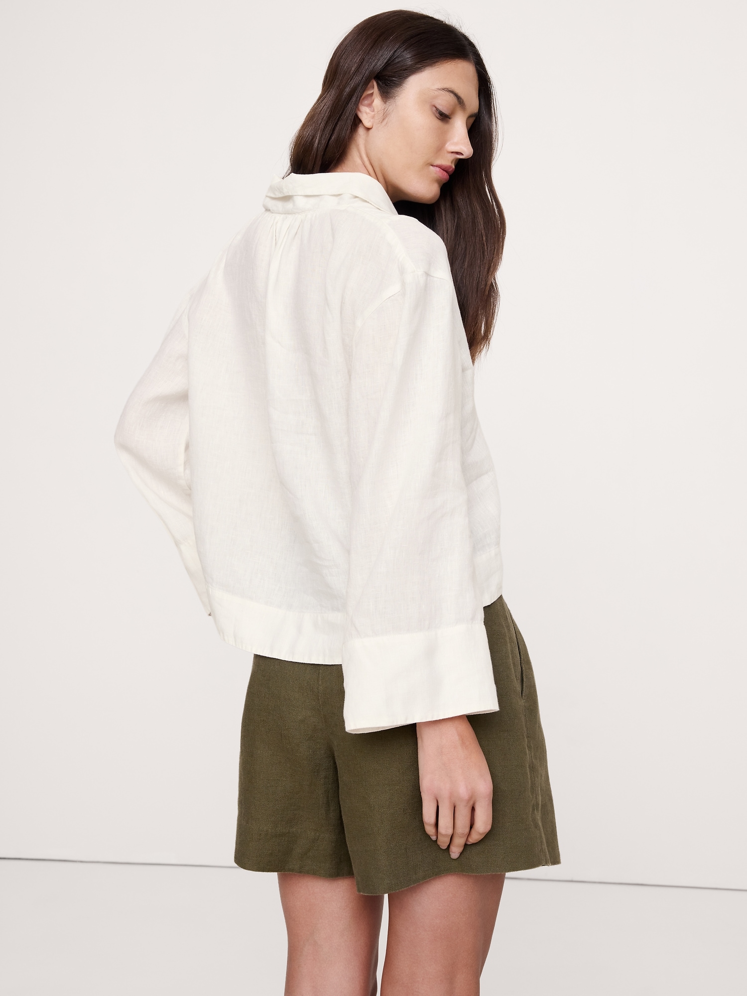 Image number 3 showing, Linen Popover Top