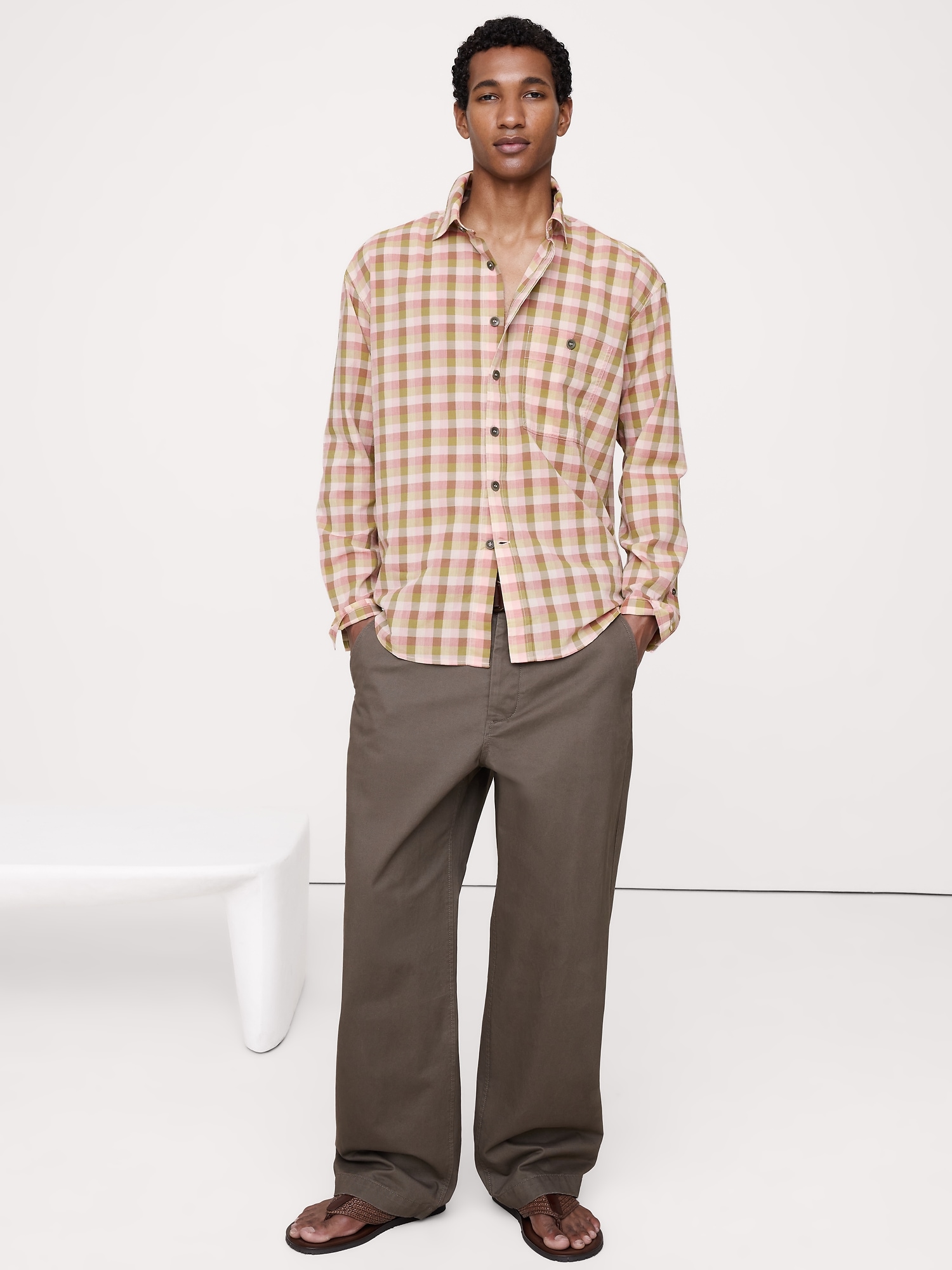 Relaxed-Fit Summerweight Cotton Shirt from Banana Republic - $80